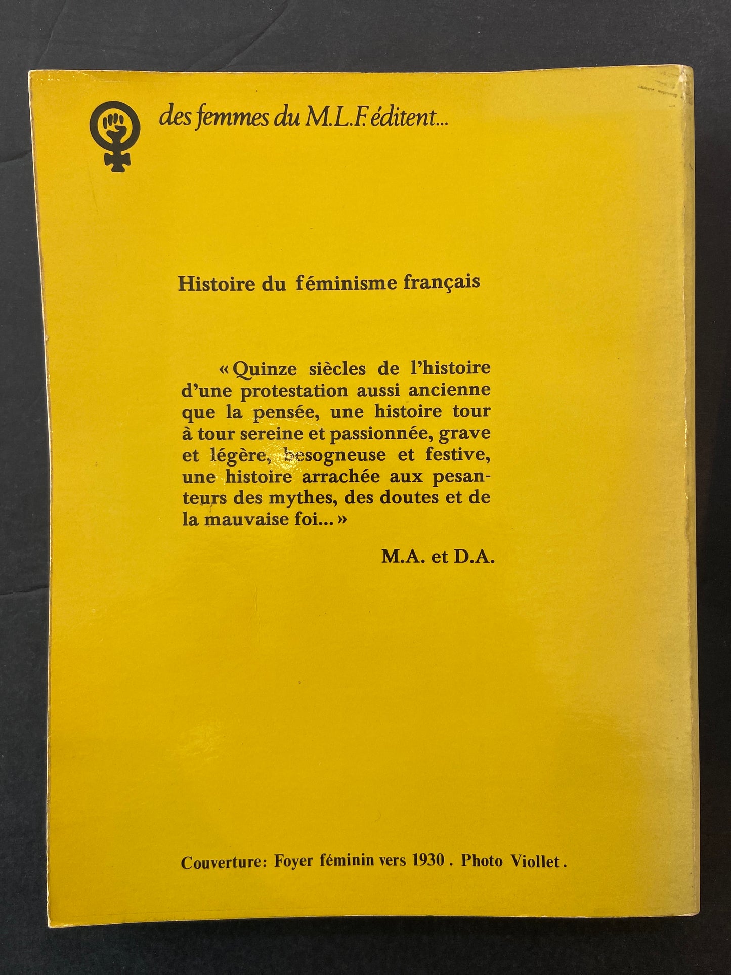 HISTOIRE DU FÉMINISME FRANÇAIS