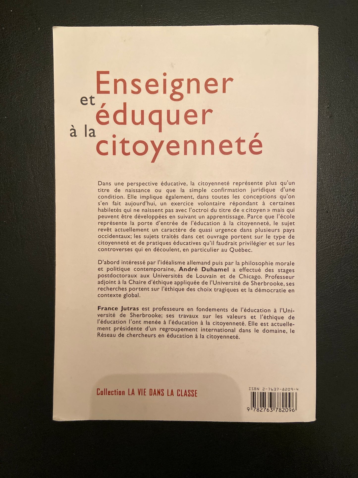 ENSEIGNER ET ÉDUQUER À LA CITOYENNETÉ