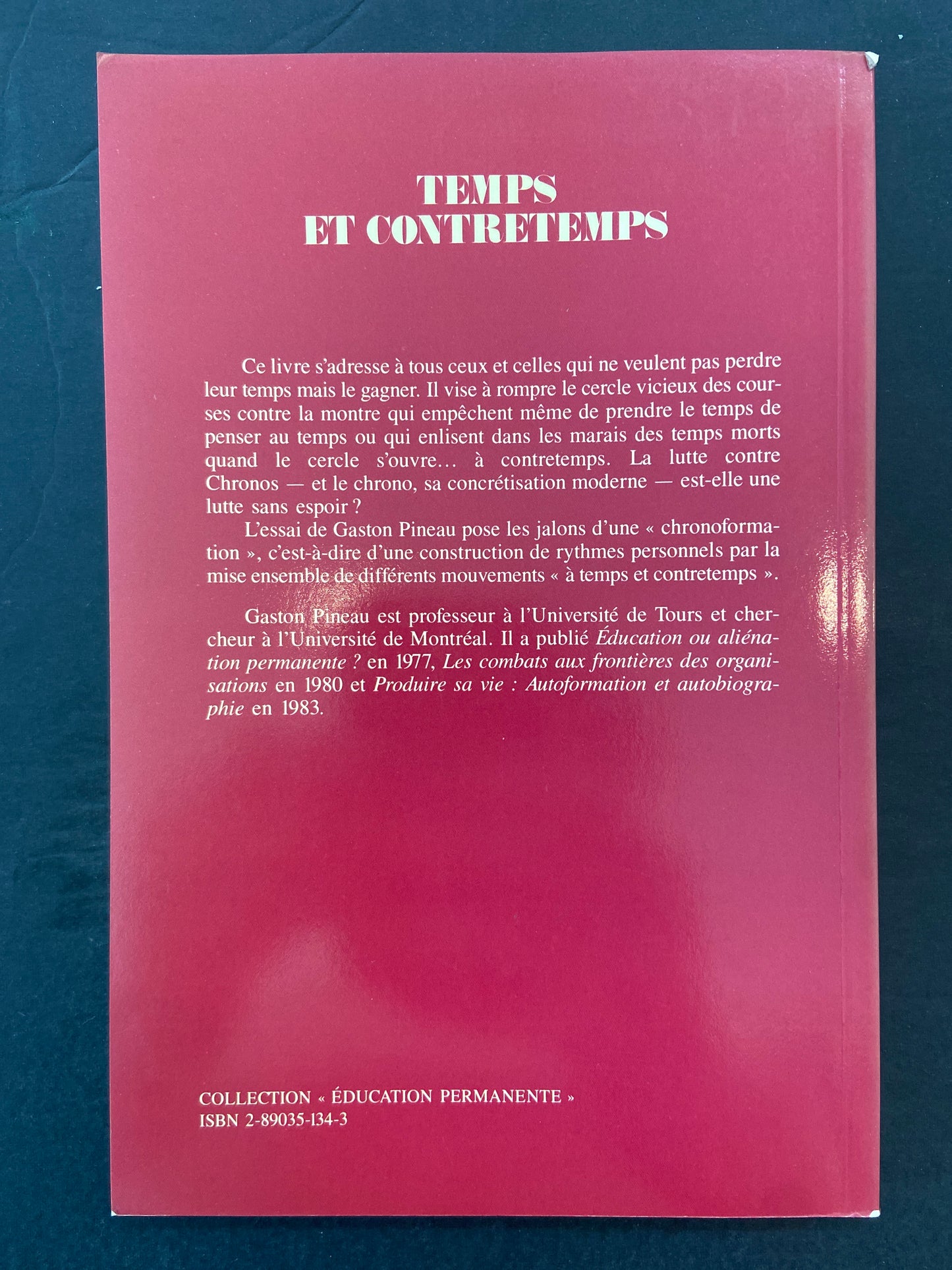TEMPS ET CONTRETEMPS