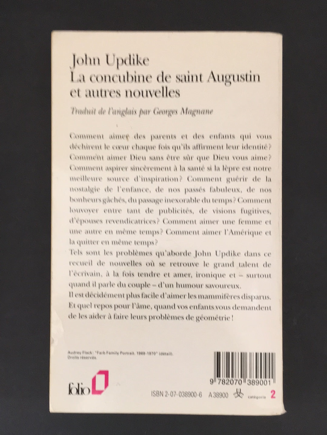 LA CONCUBINE DE SAINT AUGUSTIN
