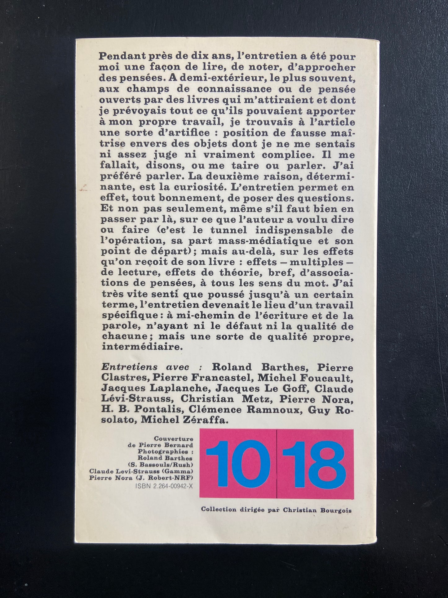 LE LIVRE DES AUTRES - ENTRETIENS