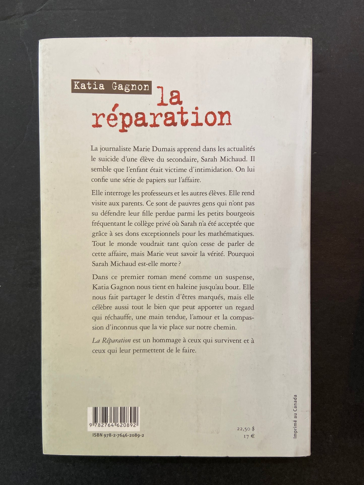 LA RÉPARATION