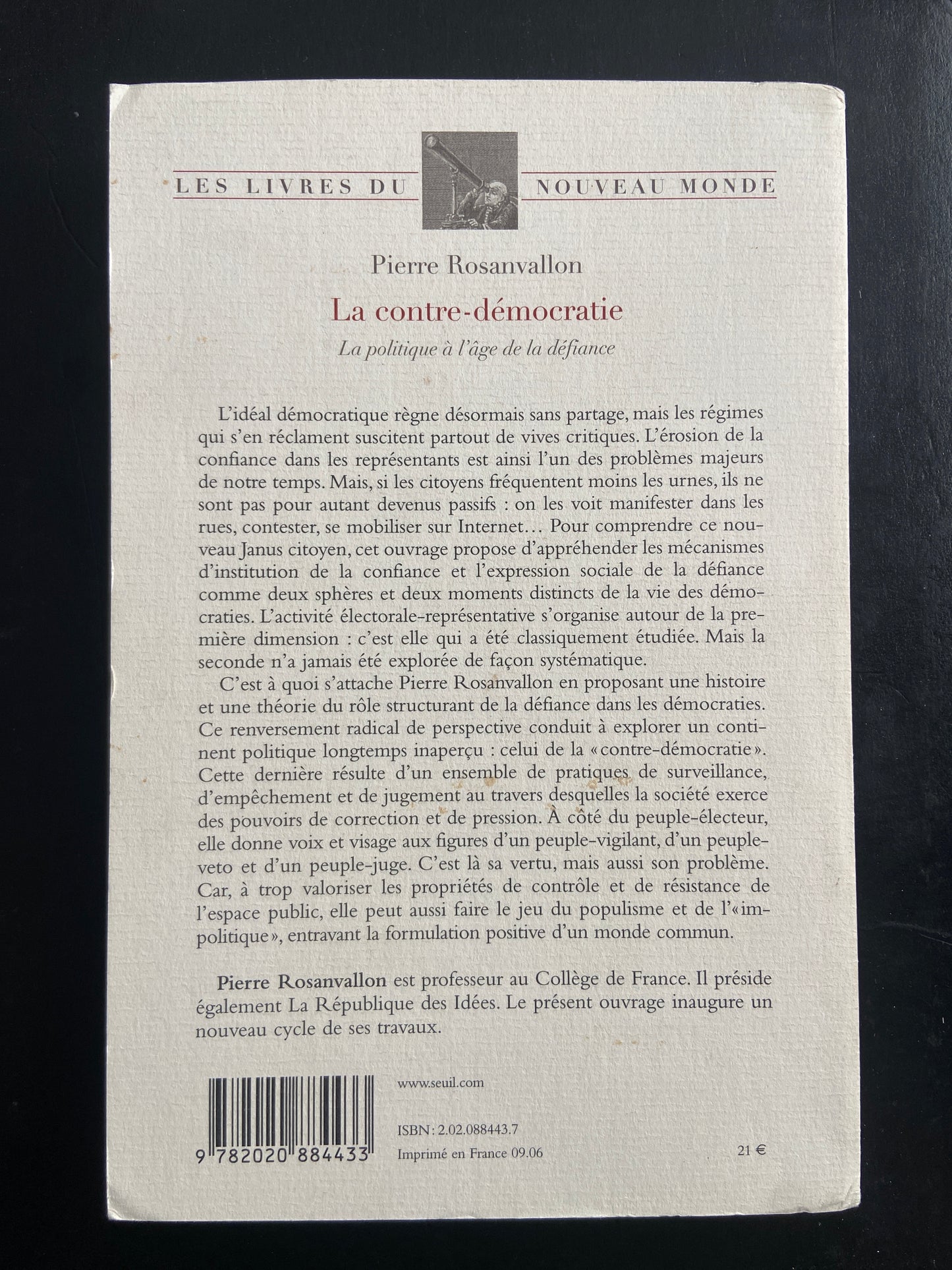 LA CONTRE-DÉMOCRATIE