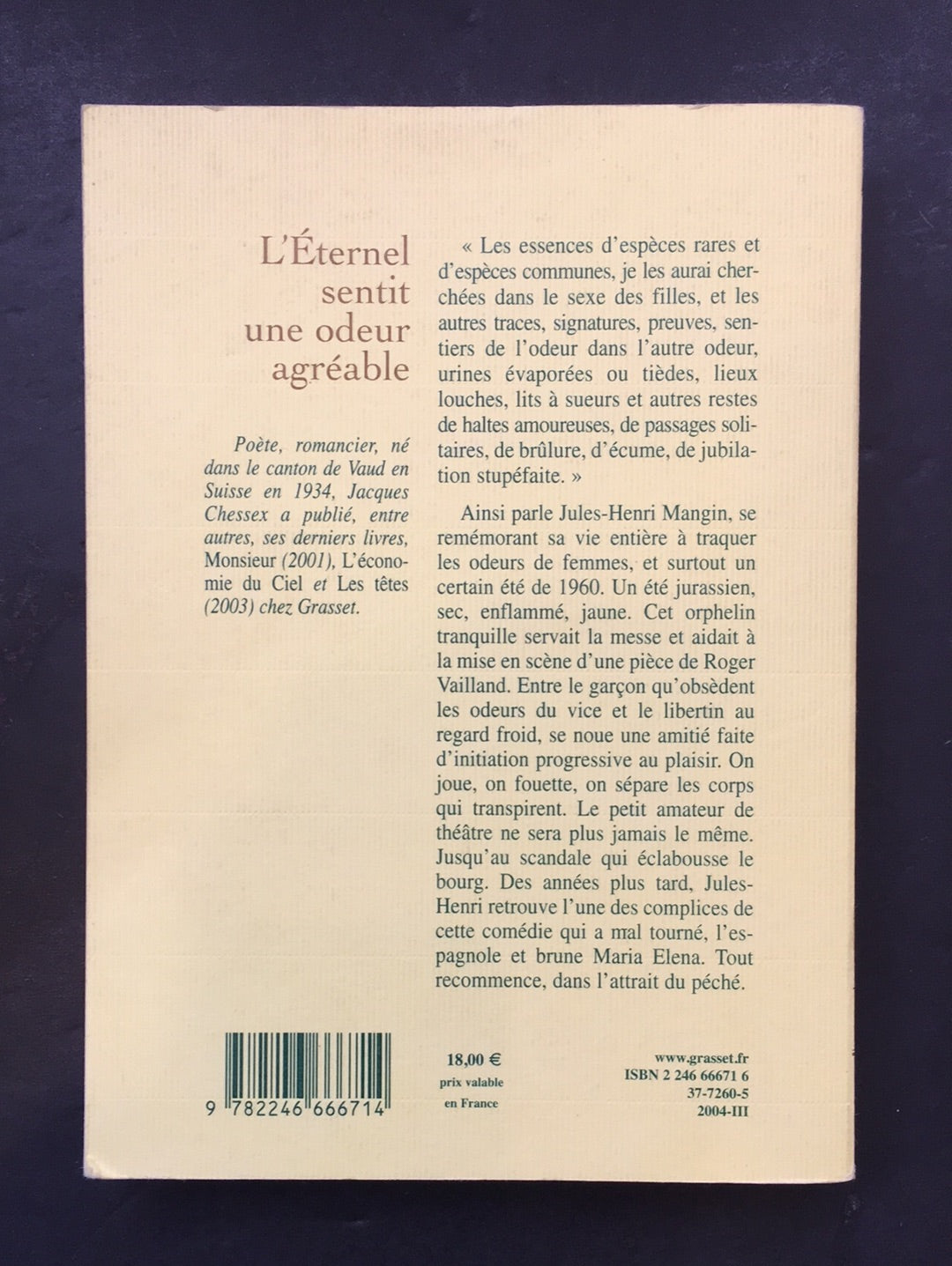 L'ÉTERNEL SENTIT UNE ODEUR AGRÉABLE