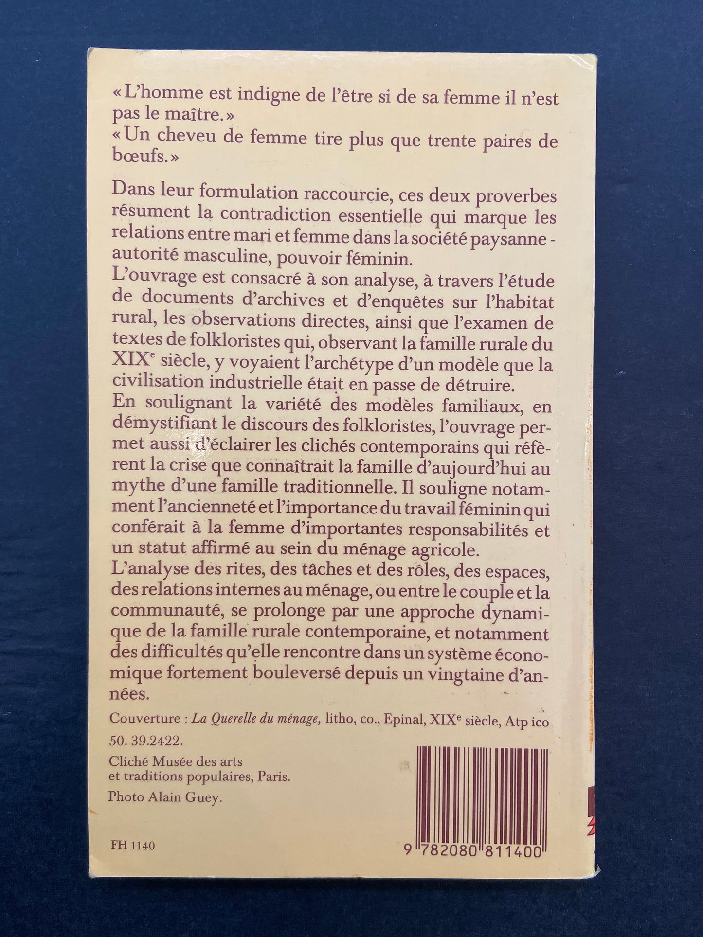 MARI ET FEMME DANS LA SOCIÉTÉ PAYSANNE
