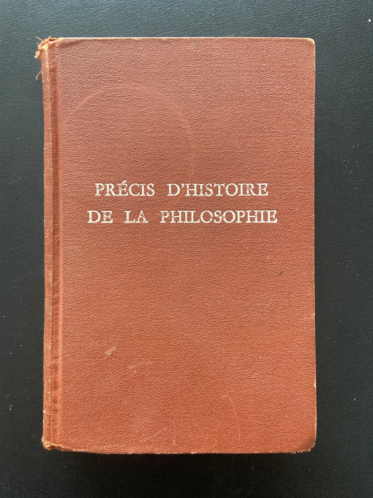 PRÉCIS D'HISTOIRE DE LA PHILOSOPHIE