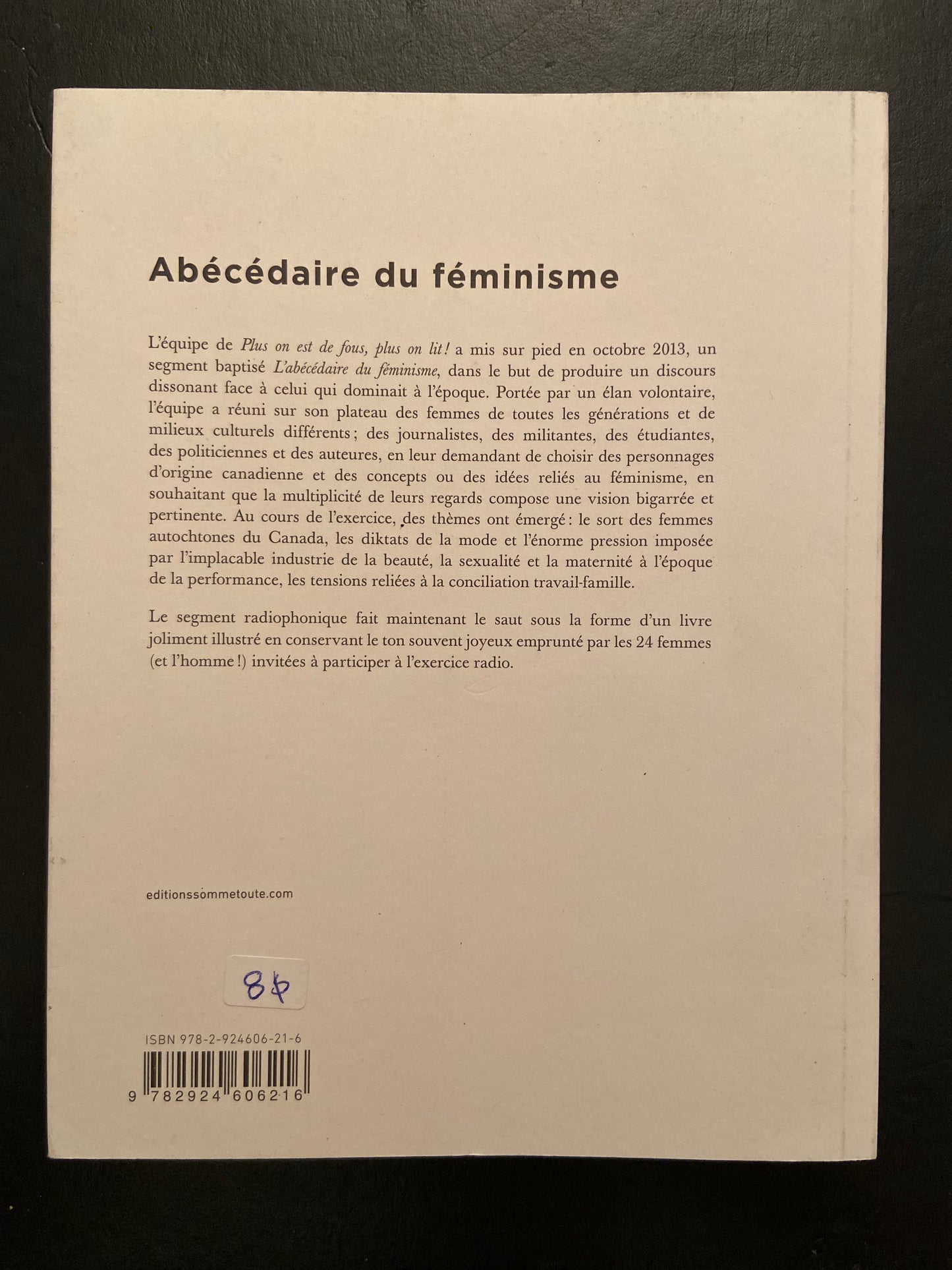 ABÉCÉDAIRE DU FÉMINISME