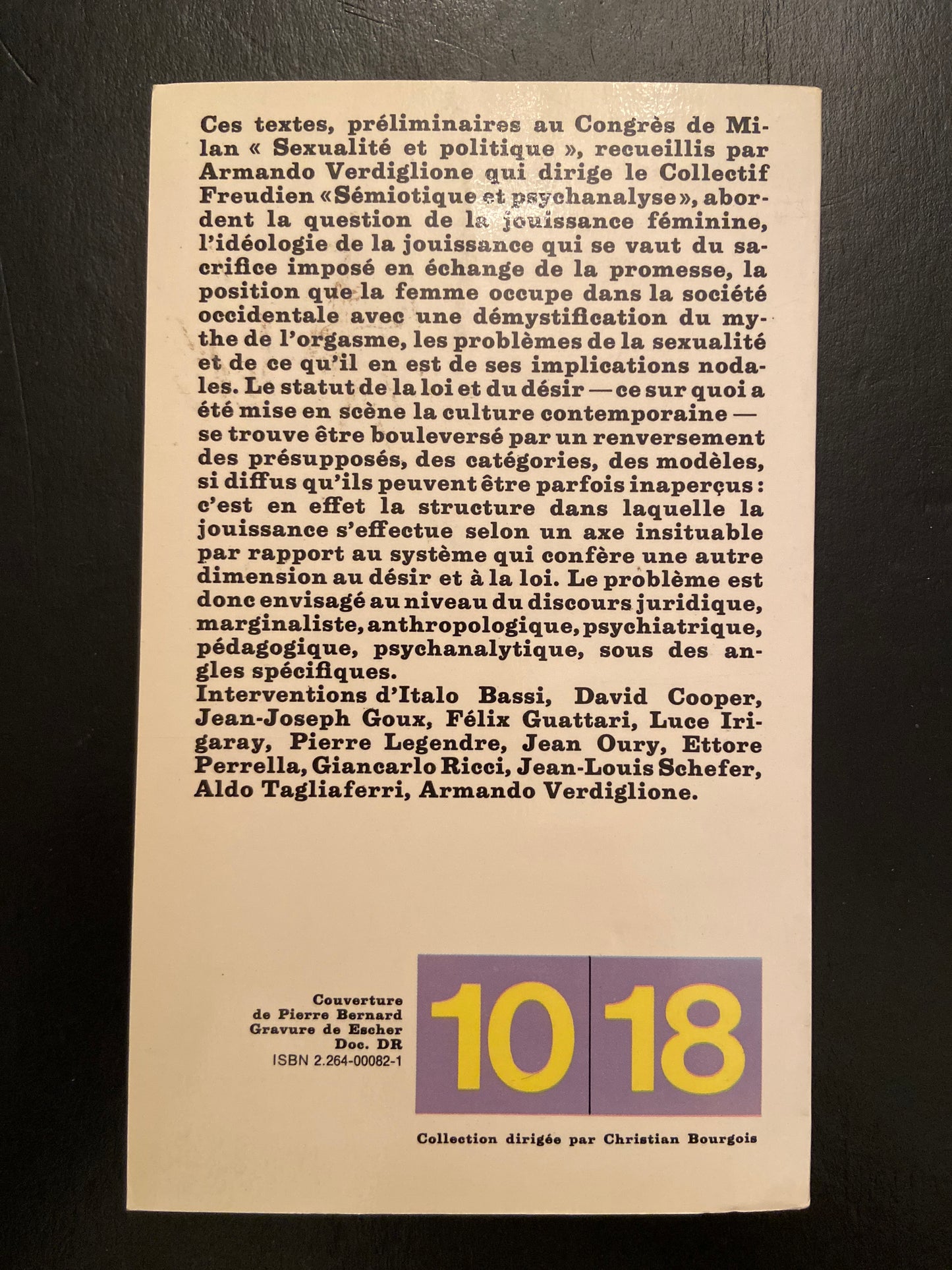 LA JOUISSANCE ET LA LOI - VEL. N°2