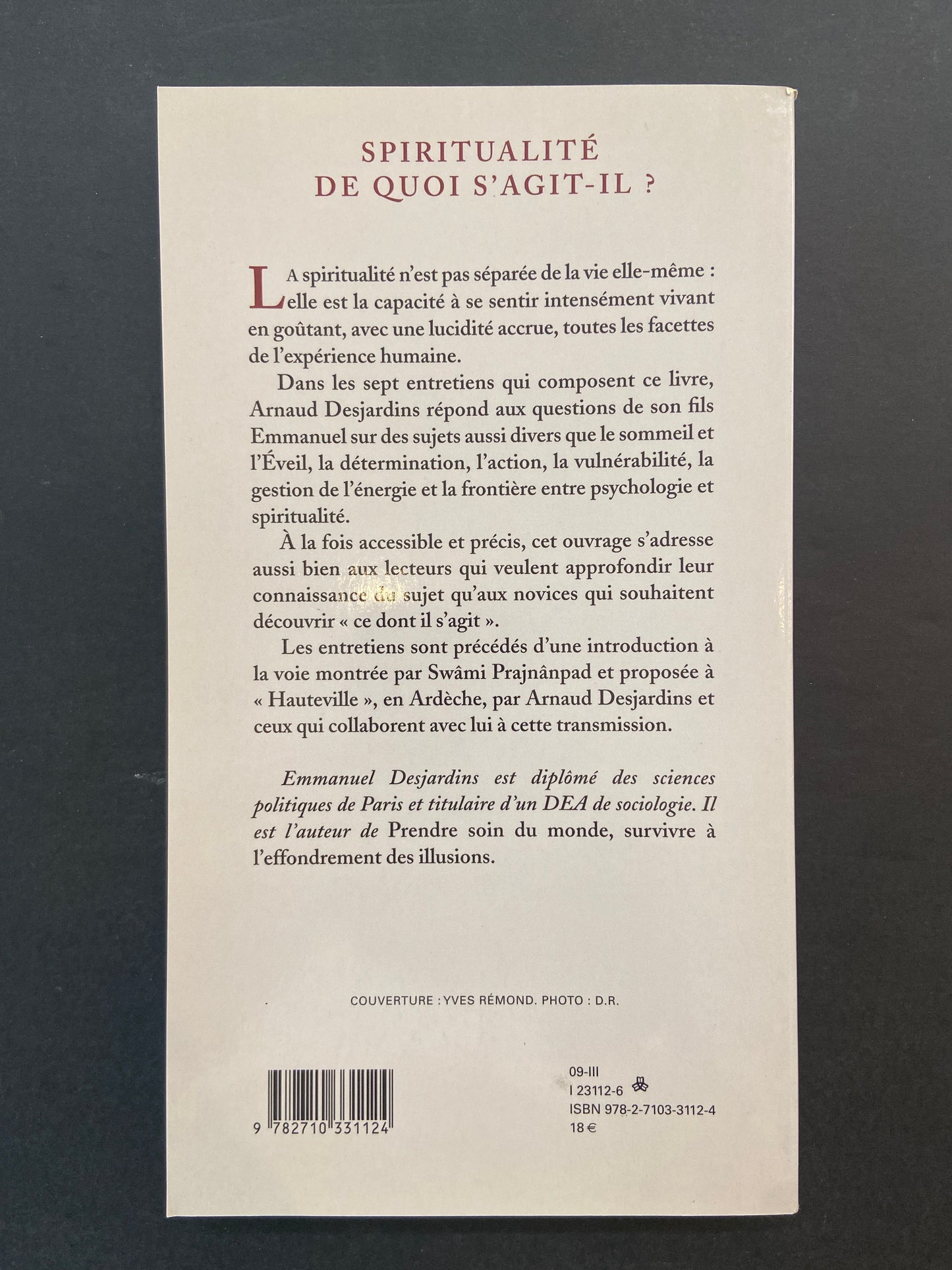 SPIRITUALITÉ - DE QUOI S'AGIT-IL?