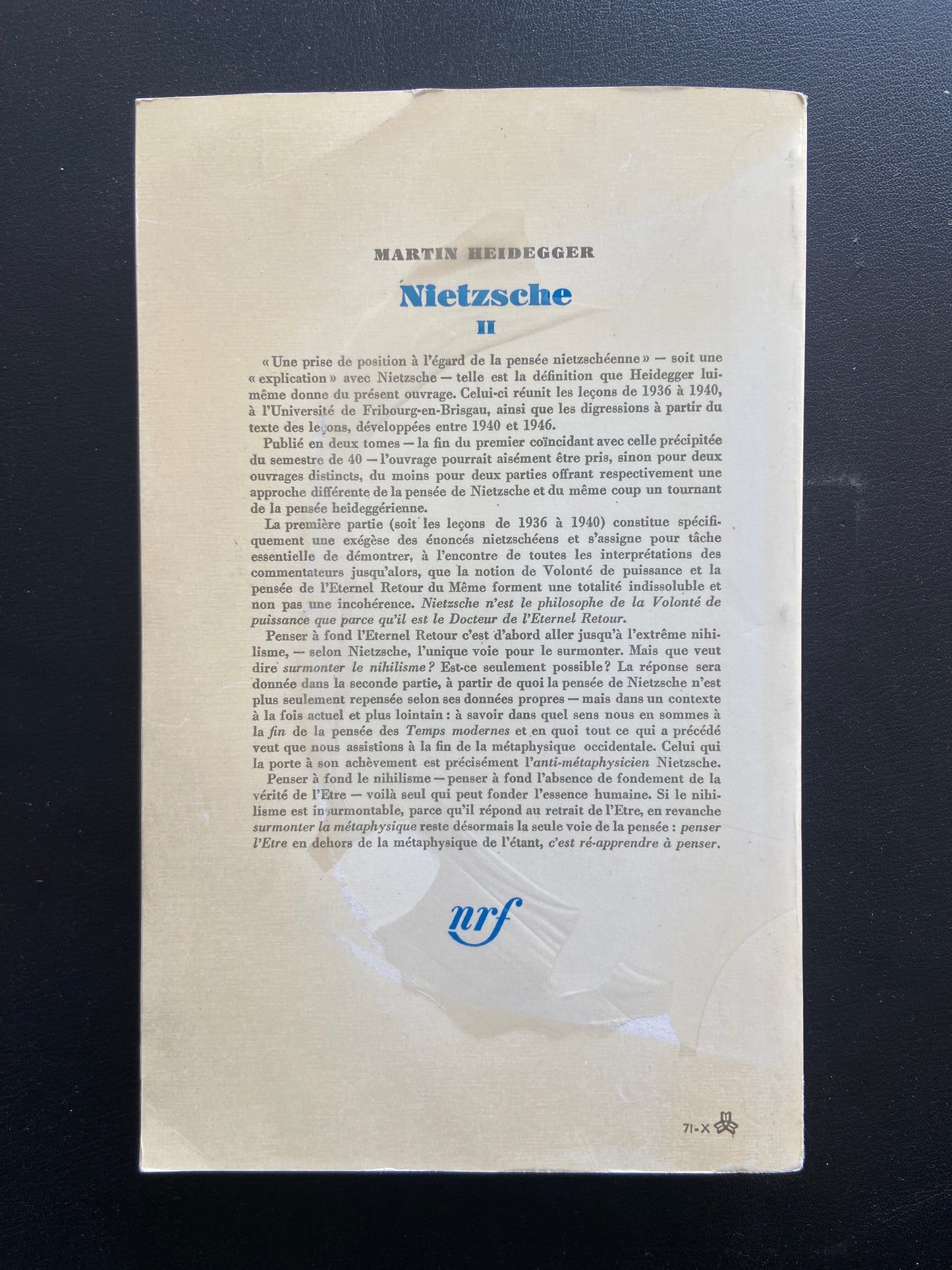 NIETZSCHE - TOME 2