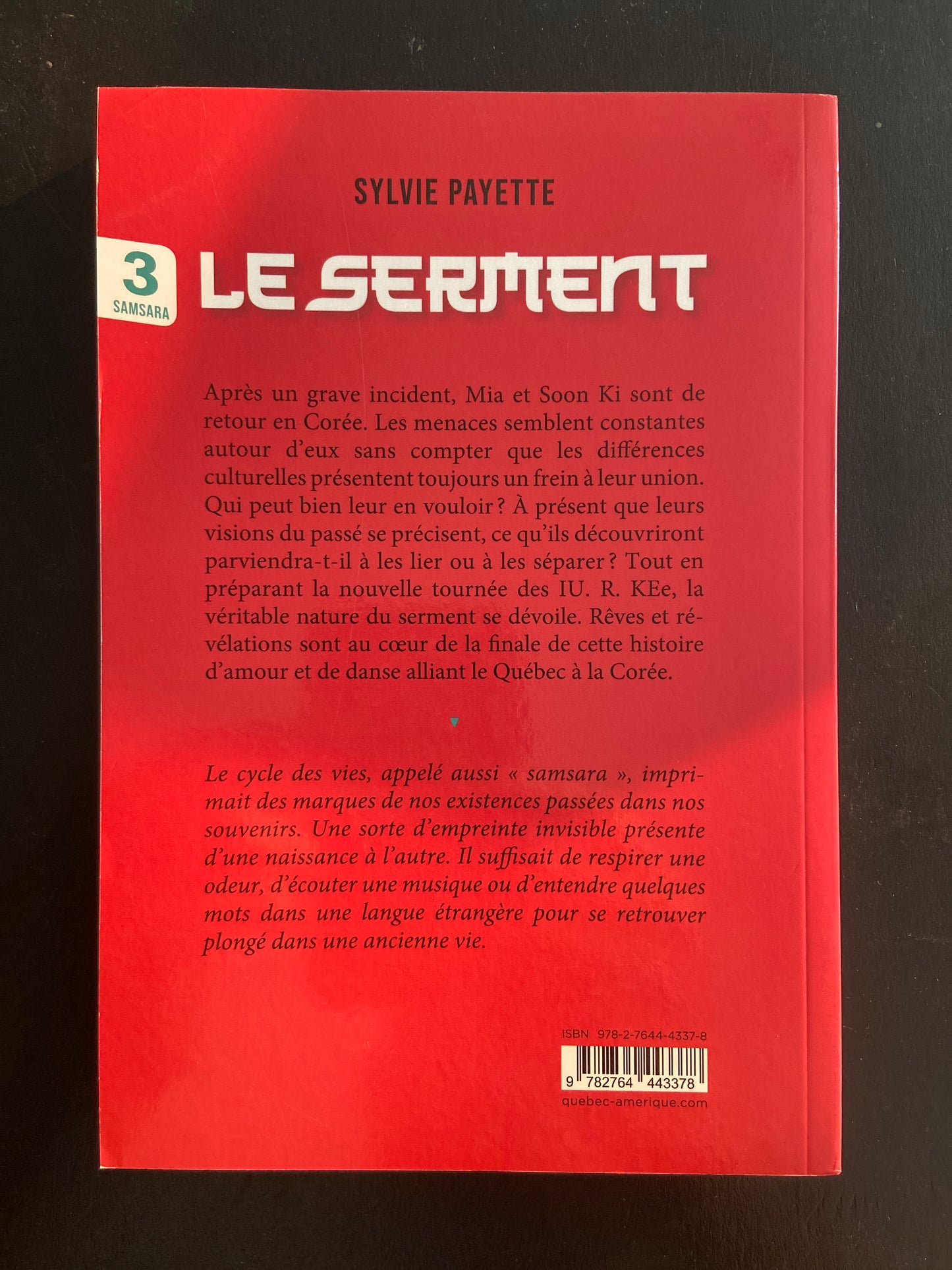 LE SERMENT - TOME 03 - SAMSARA