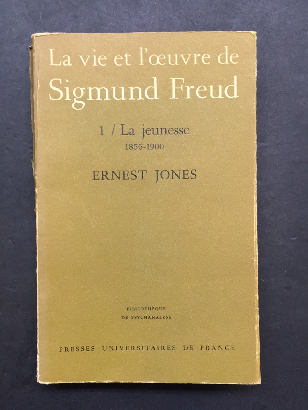 LA VIE ET L'OEUVRE DE SIGMUND FREUD - T.01 - LA JEUNESSE 1856-1900