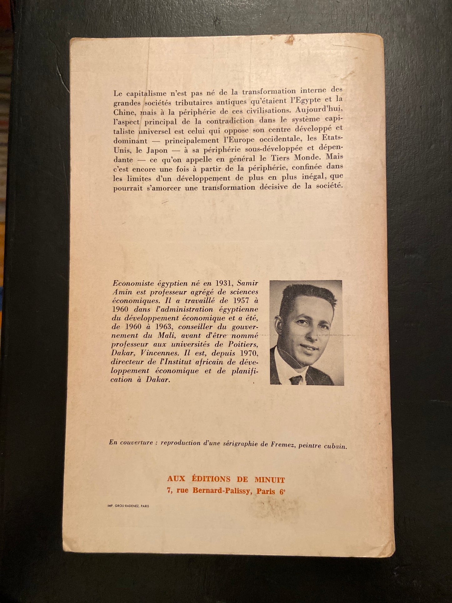 LE DÉVELOPPEMENT INÉGAL - ESSAI SUR LES FORMATIONS SOCIALES DU CAPITALISME PÉRIPHÉRIQUE