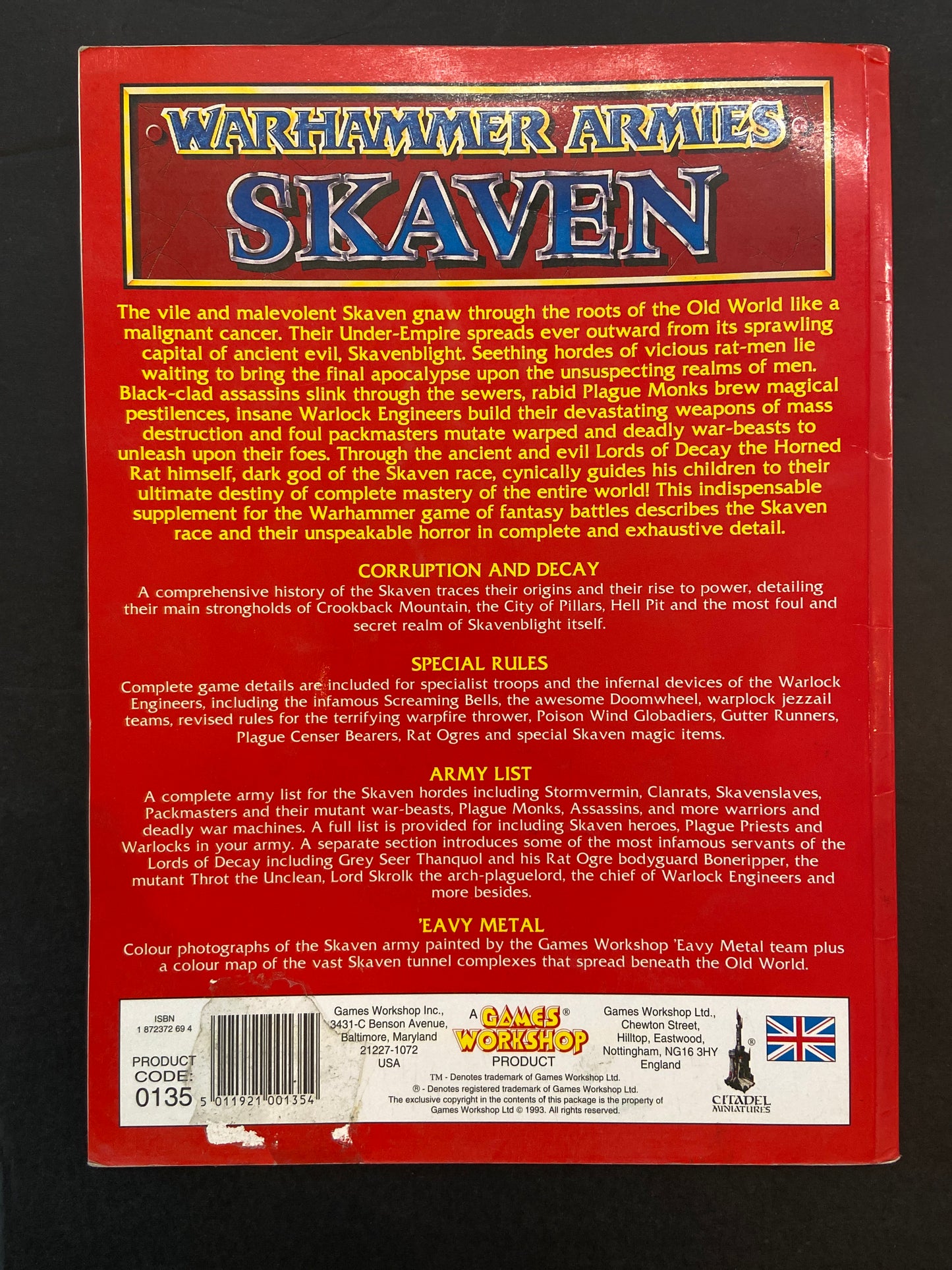 WARHAMMER ARMIES - SKAVEN
