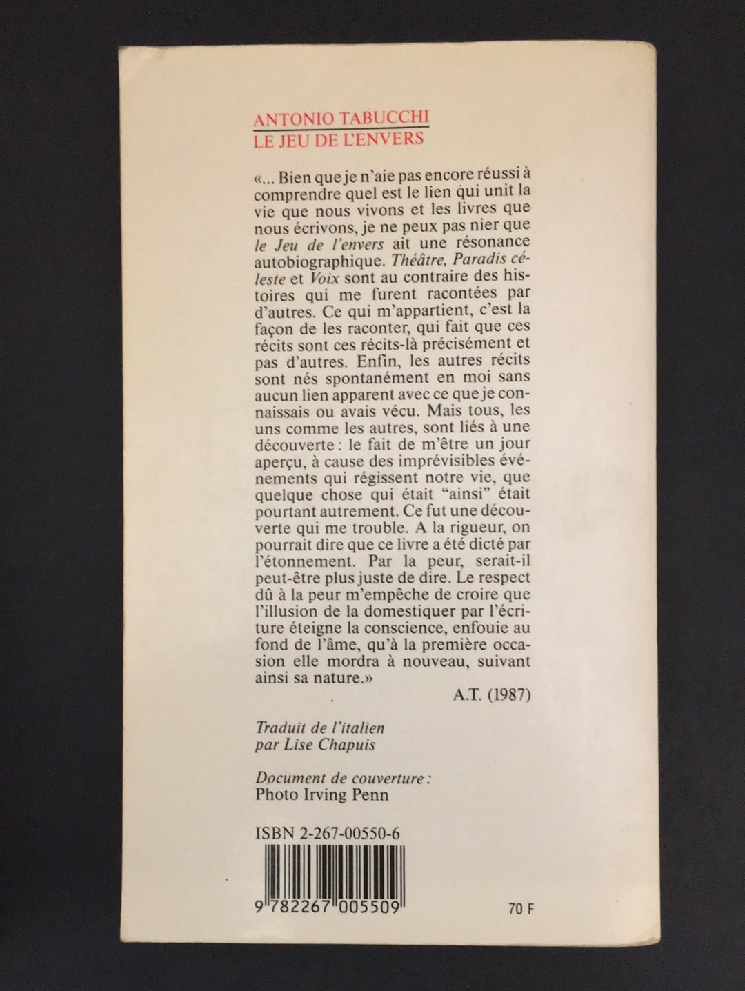 LE JEU DE L'ENVERS