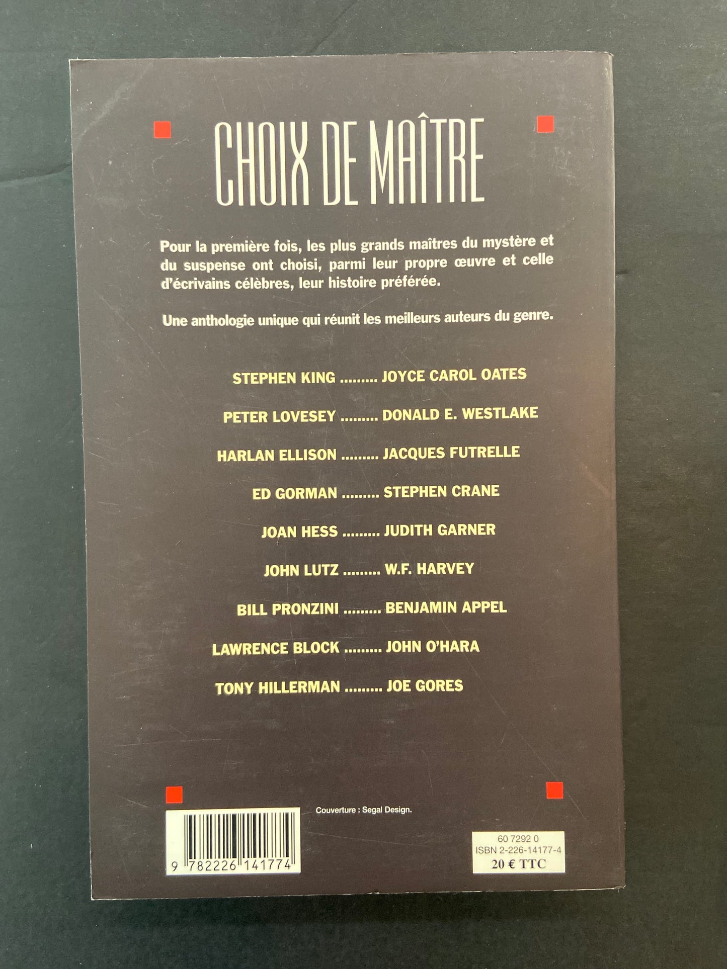 CHOIX DE MAÏTRE - MYSTÈRE ET SUSPENSE PAR LES PLUS GRANDS ÉCRIVAINS D'AUJOURD'HUI