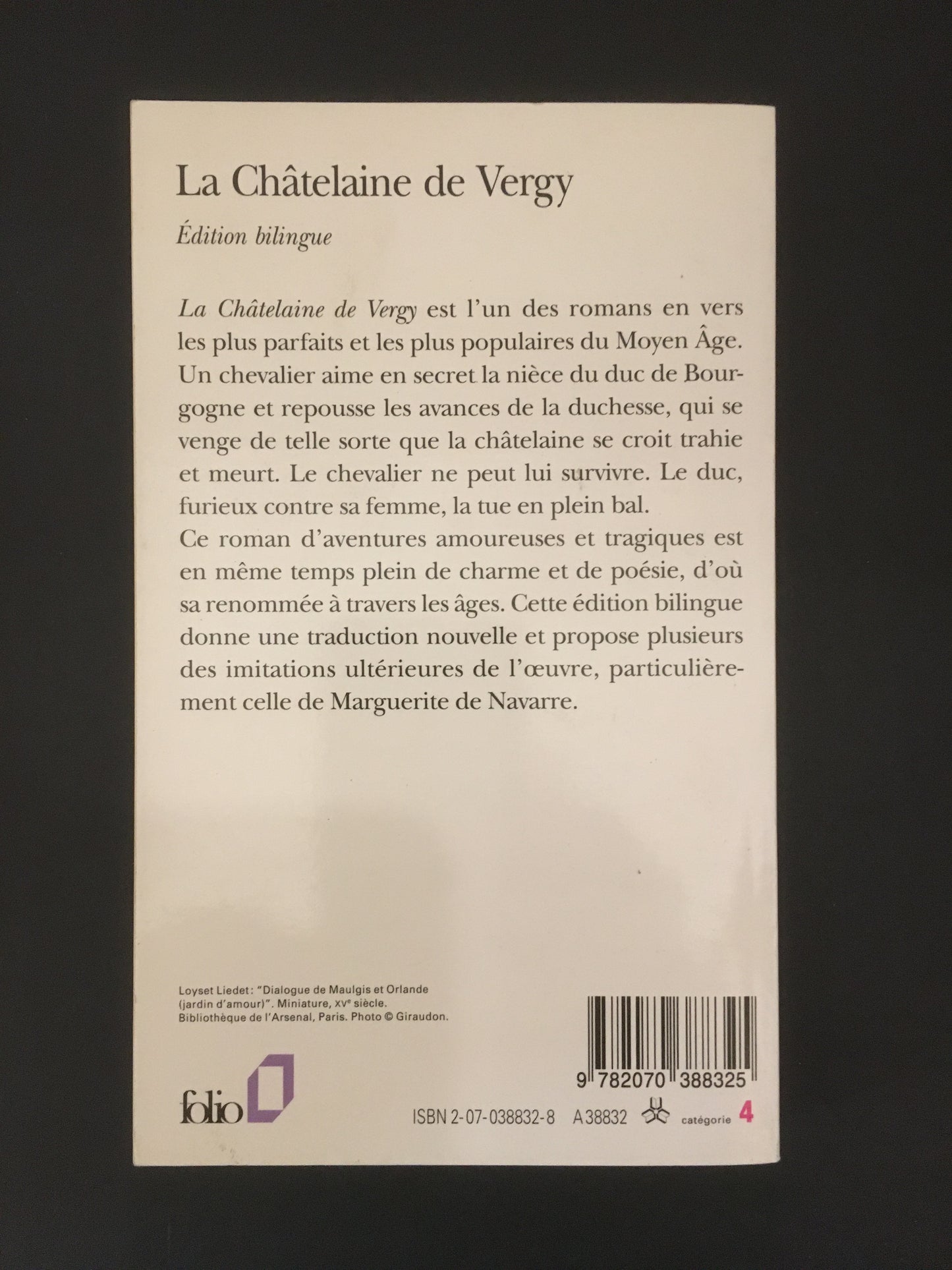 LA CHÂTELAINE DE VERGY