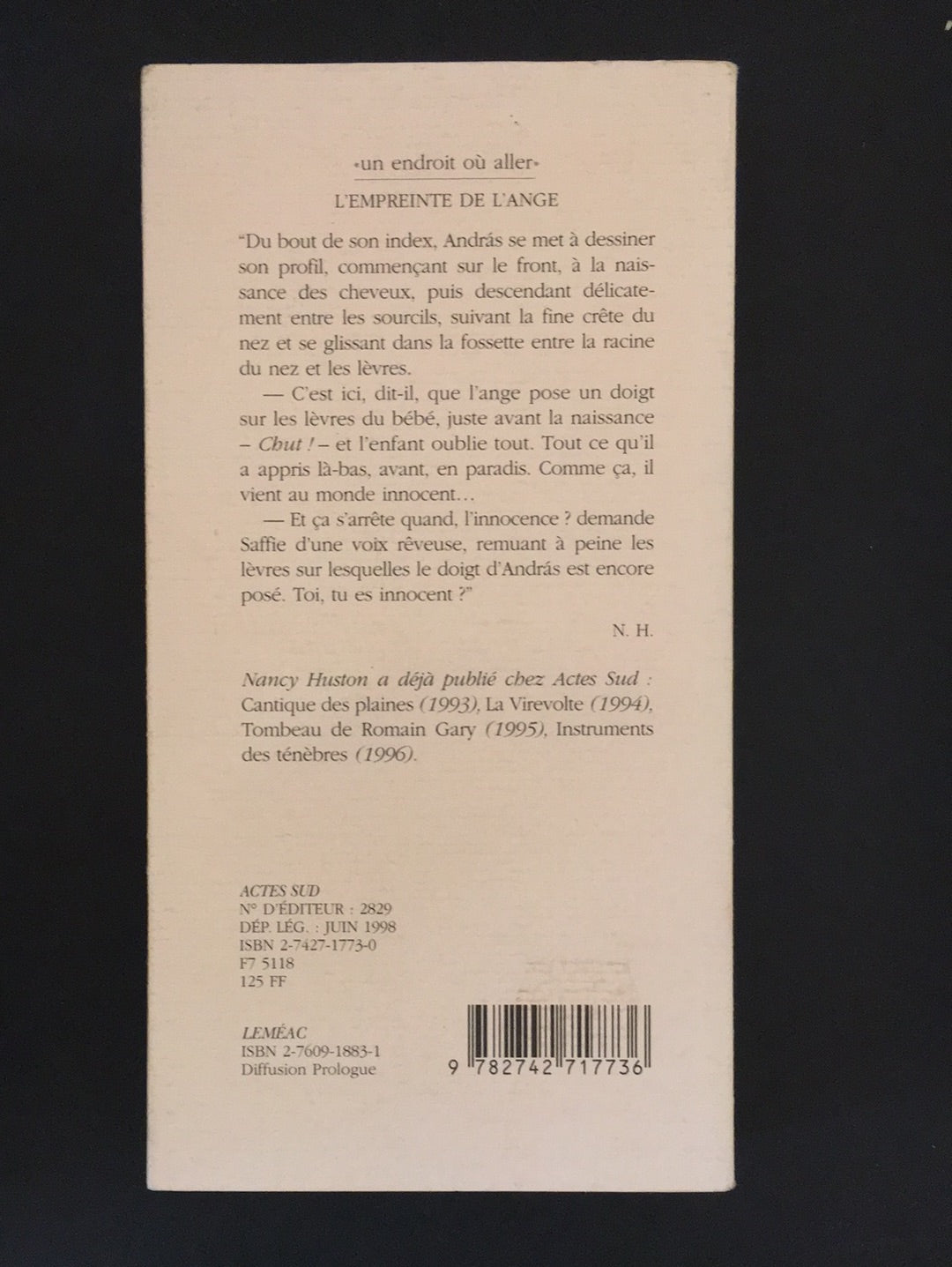 L'EMPREINTE DE L'ANGE