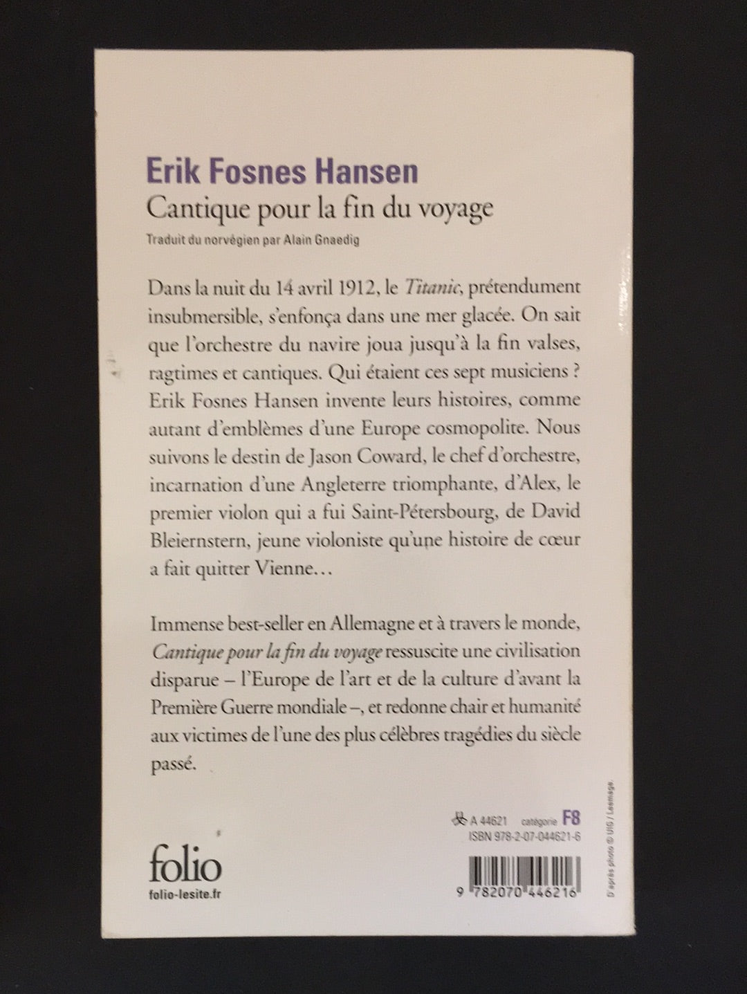 CANTIQUE POUR LA FIN DU VOYAGE