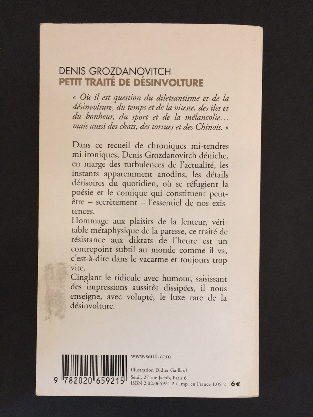 PETIT TRAITÉ DE DÉSINVOLTURE