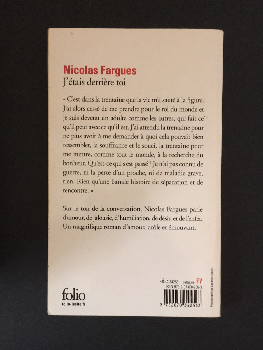 J'ÉTAIS DERRIÈRE TOI