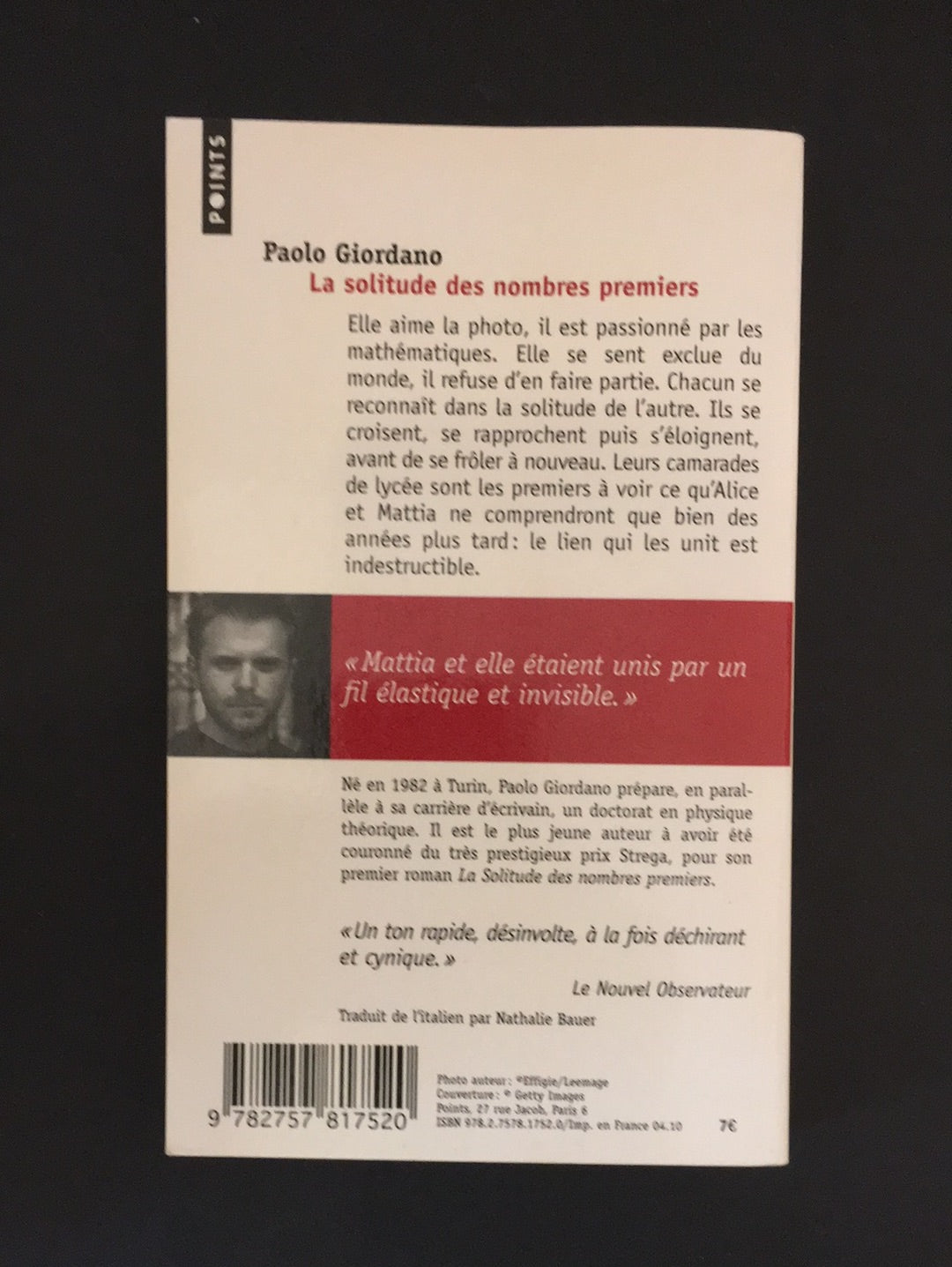 LA SOLITUDE DES NOMBRES PREMIERS