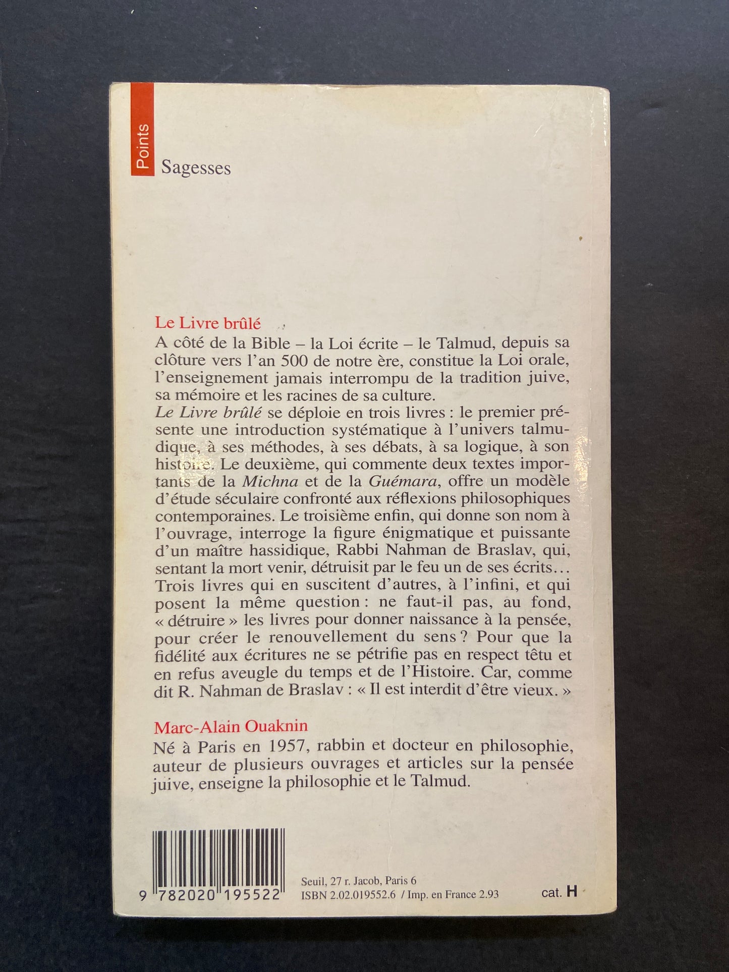 LE LIVRE BRÛLÉ