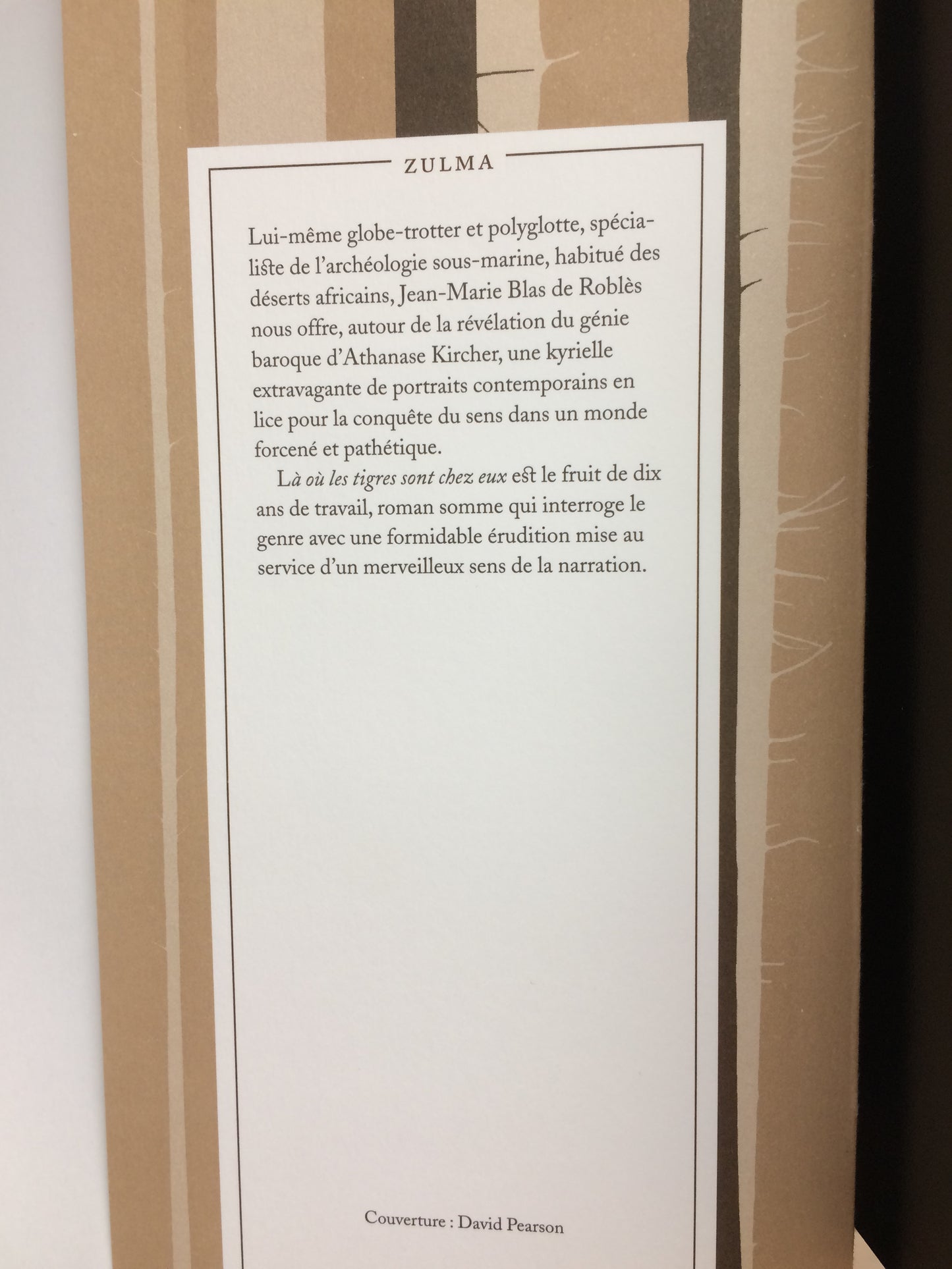 LÀ OÙ LES TIGRES SONT CHEZ EUX