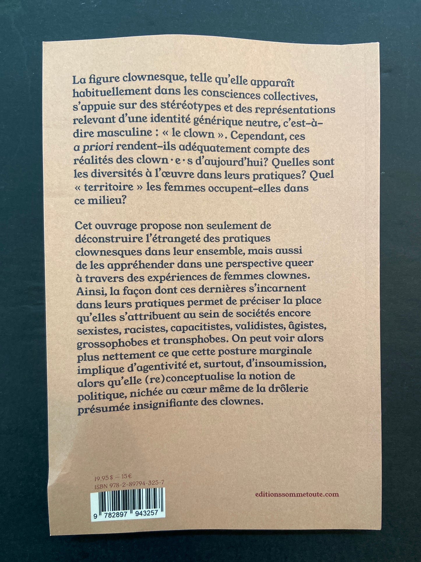 LES CLOWNES SONT-ELLES POLITIQUEMENT INCORRECTES?