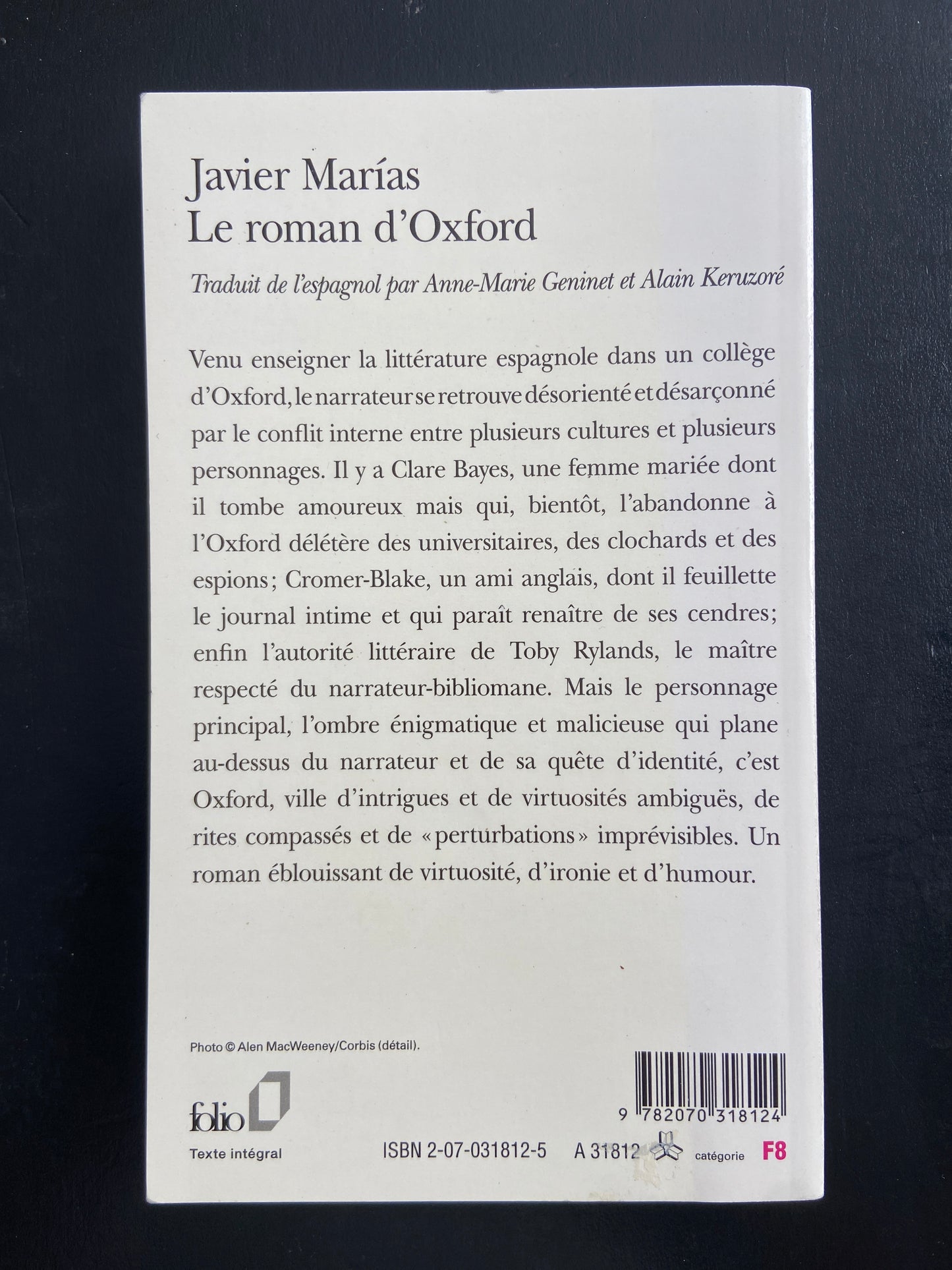 LE ROMAN D'OXFORD