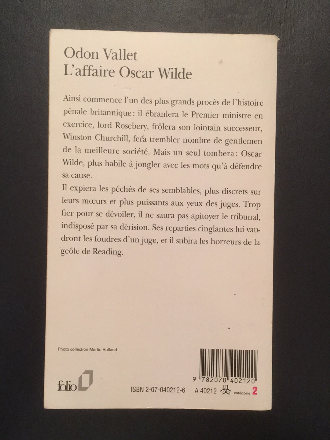 L'AFFAIRE OSCAR WILDE