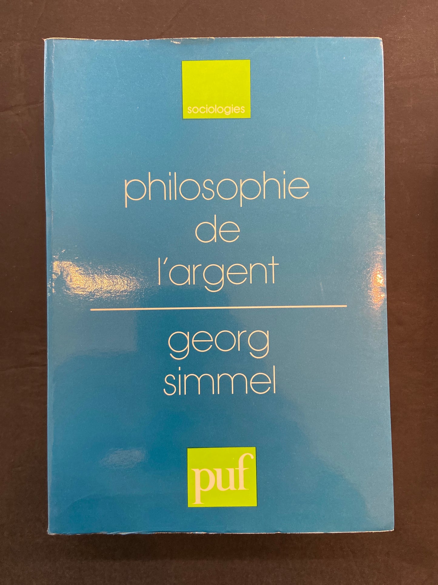 PHILOSOPHIE DE L'ARGENT