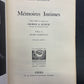 MÉMOIRES INTIMES