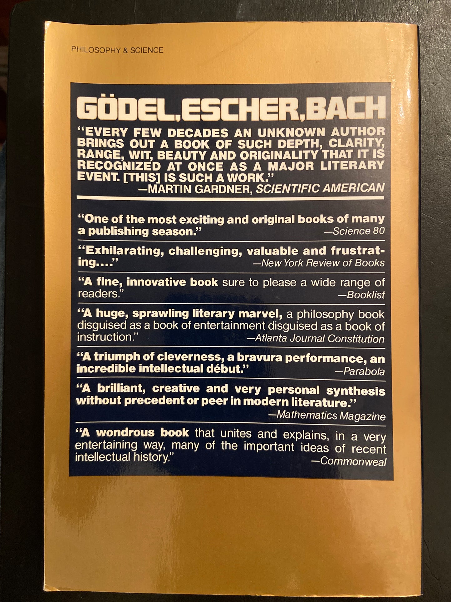 GÖDEL ESCHER BACH - AN ETERNAL GOLDEN BRAID