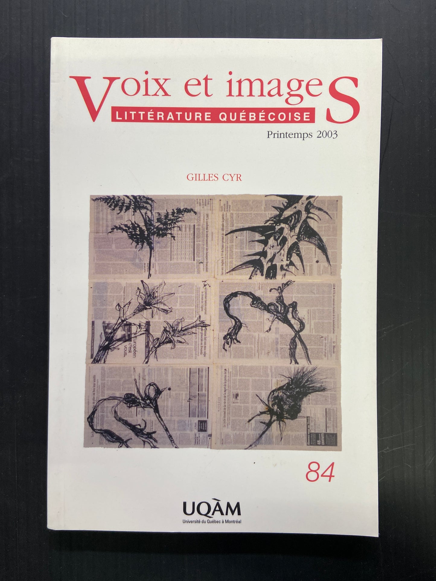 VOIX ET IMAGES - LITTÉRATURE QUÉBÉCOISE - N°84 GILLES CYR