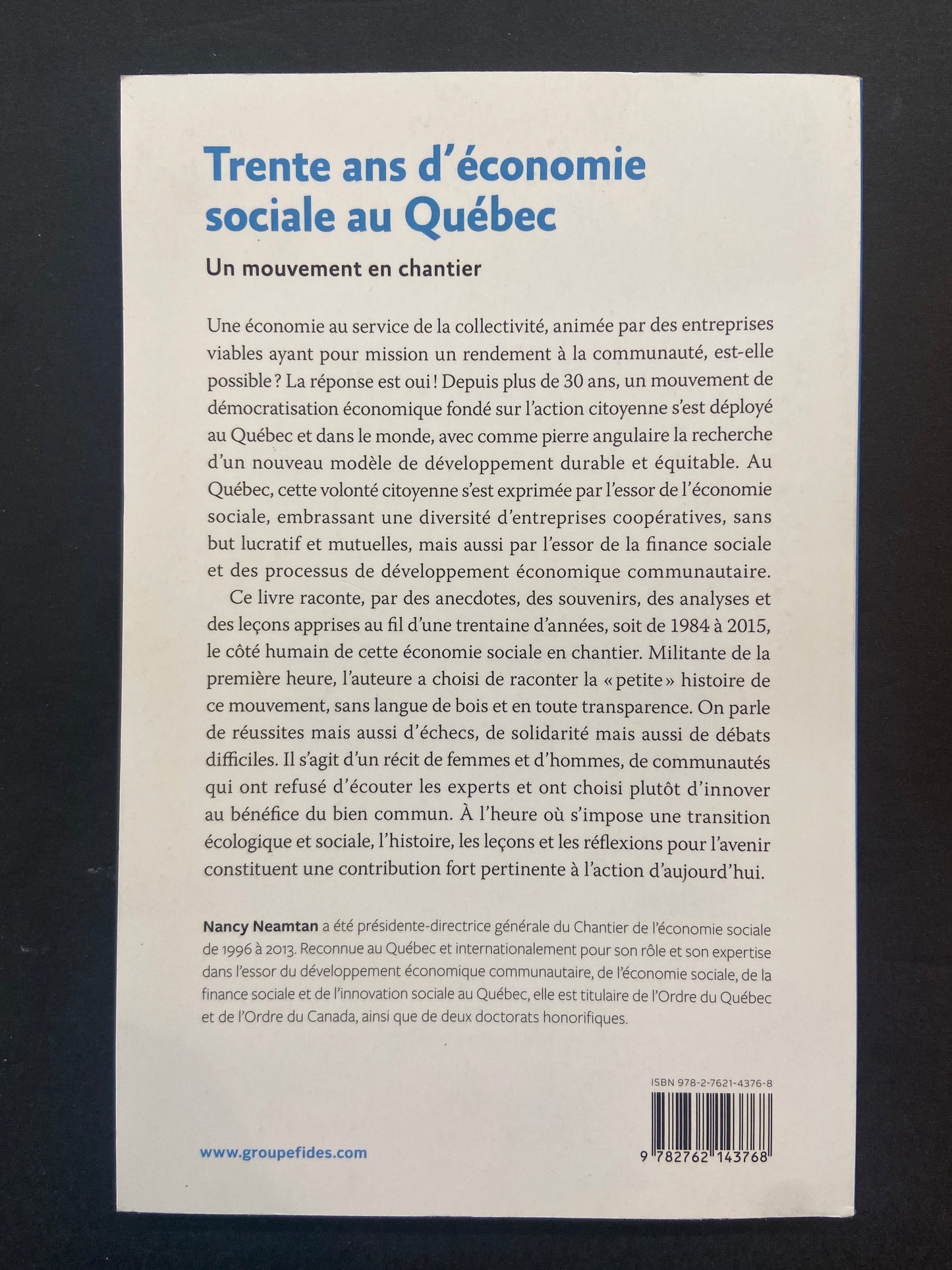 TRENTE ANS D'ÉCONOMIE SOCIALE AU QUÉBEC - UN MOUVEMENT EN CHANTIER