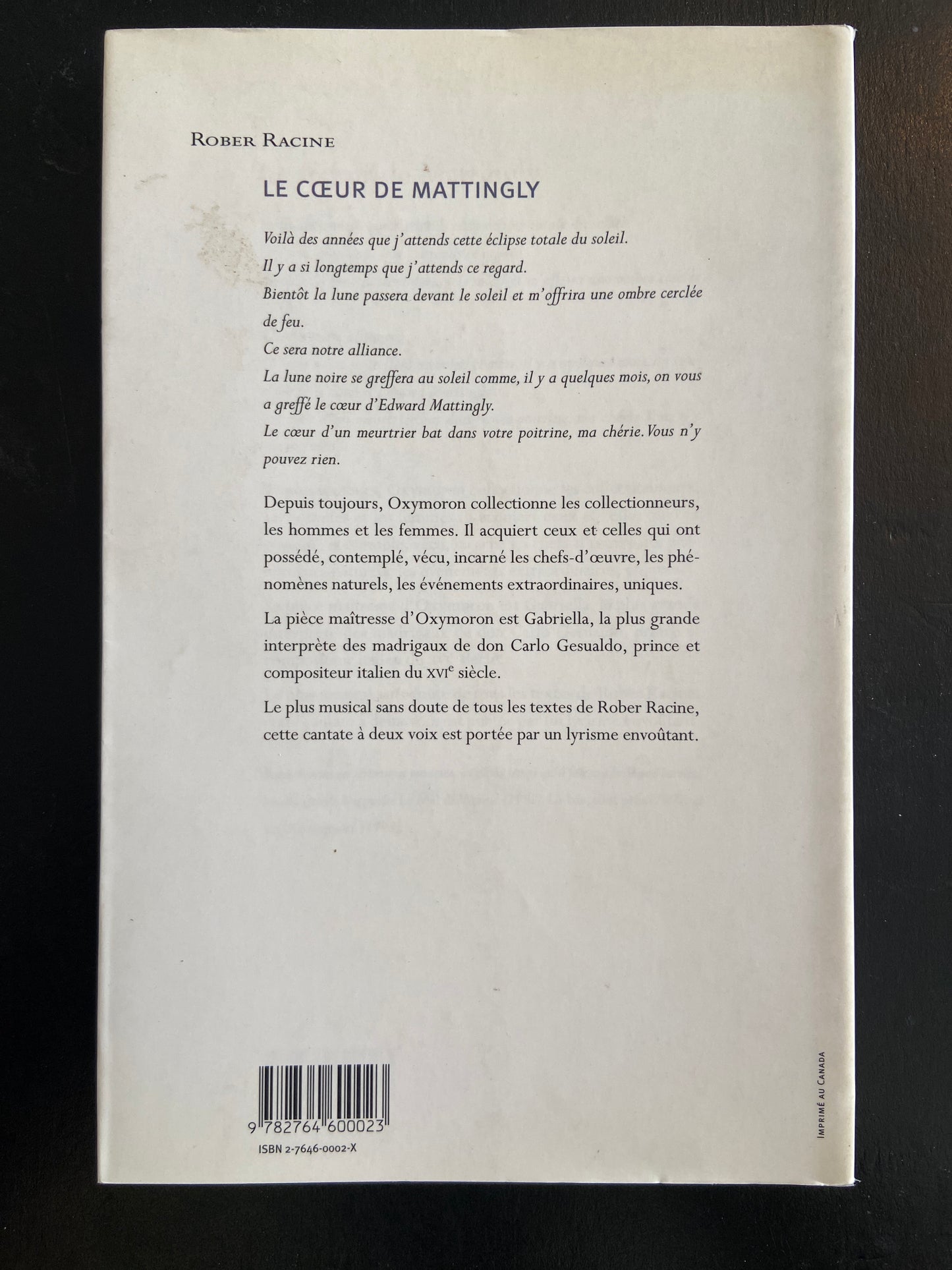 LE CŒUR DE MATTINGLY