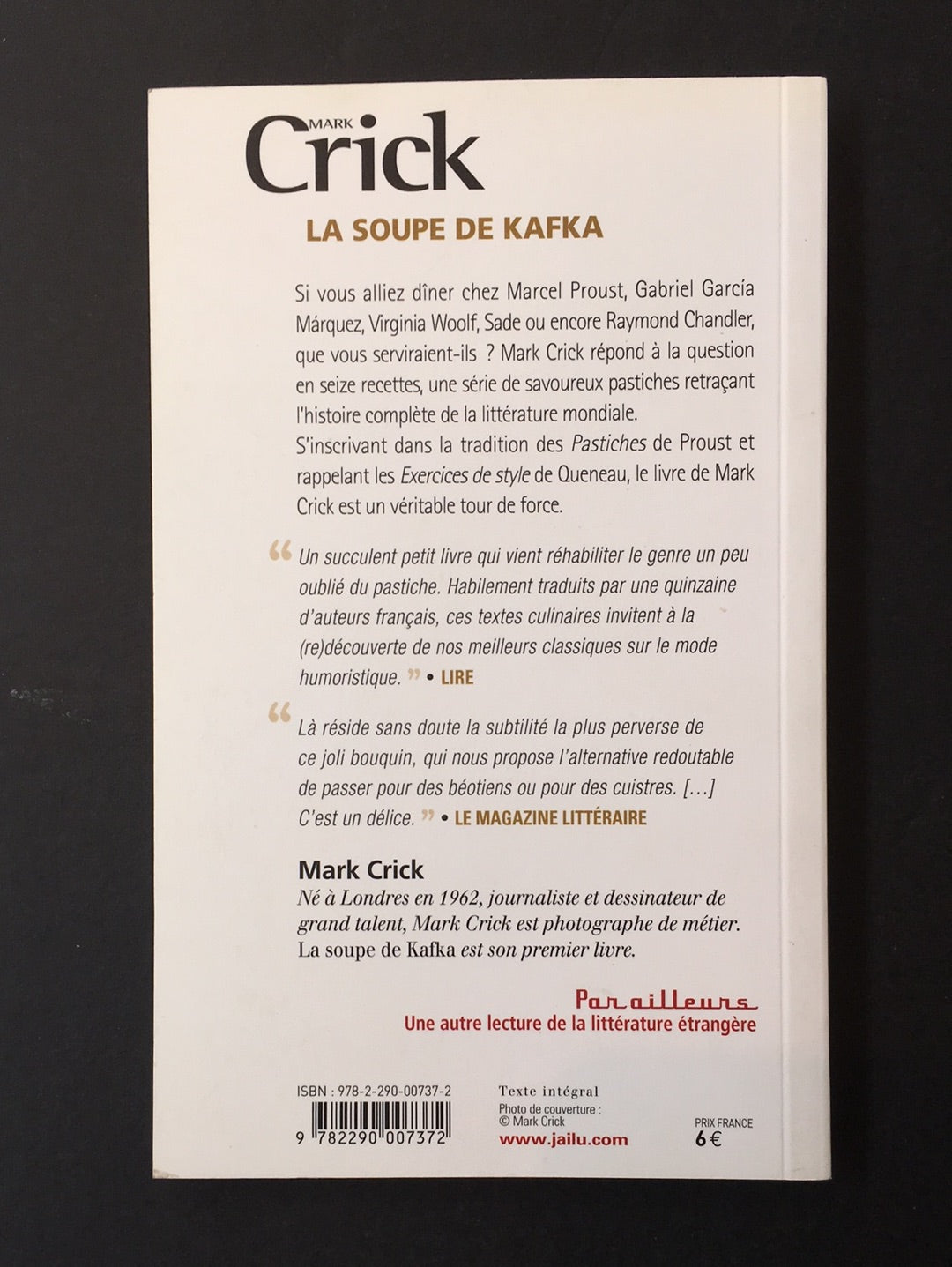 LA SOUPE DE KAFKA