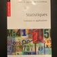 STATISTIQUES - CONCEPTS ET APPLICATIONS