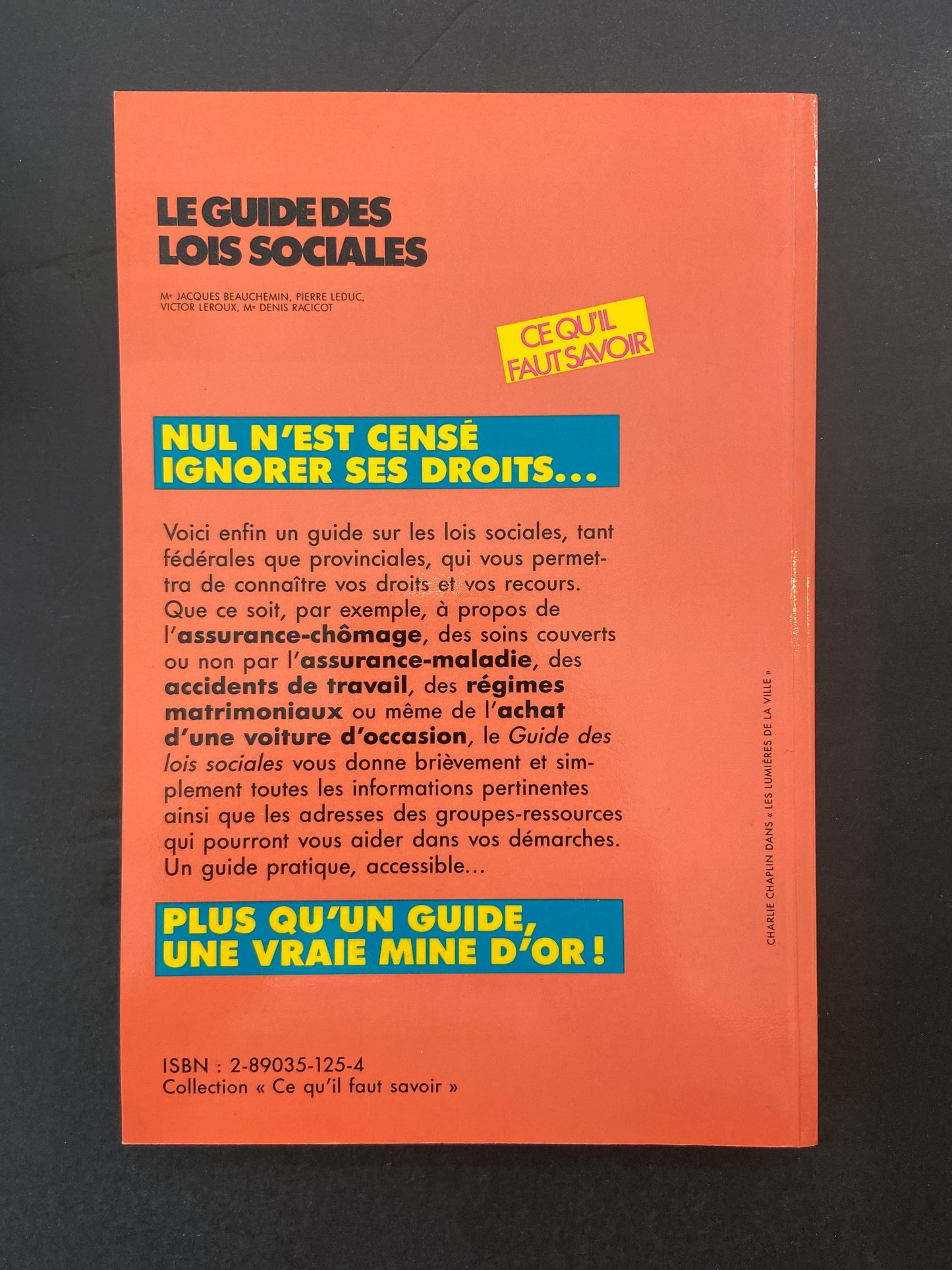 LE GUIDE DES LOIS SOCIALES