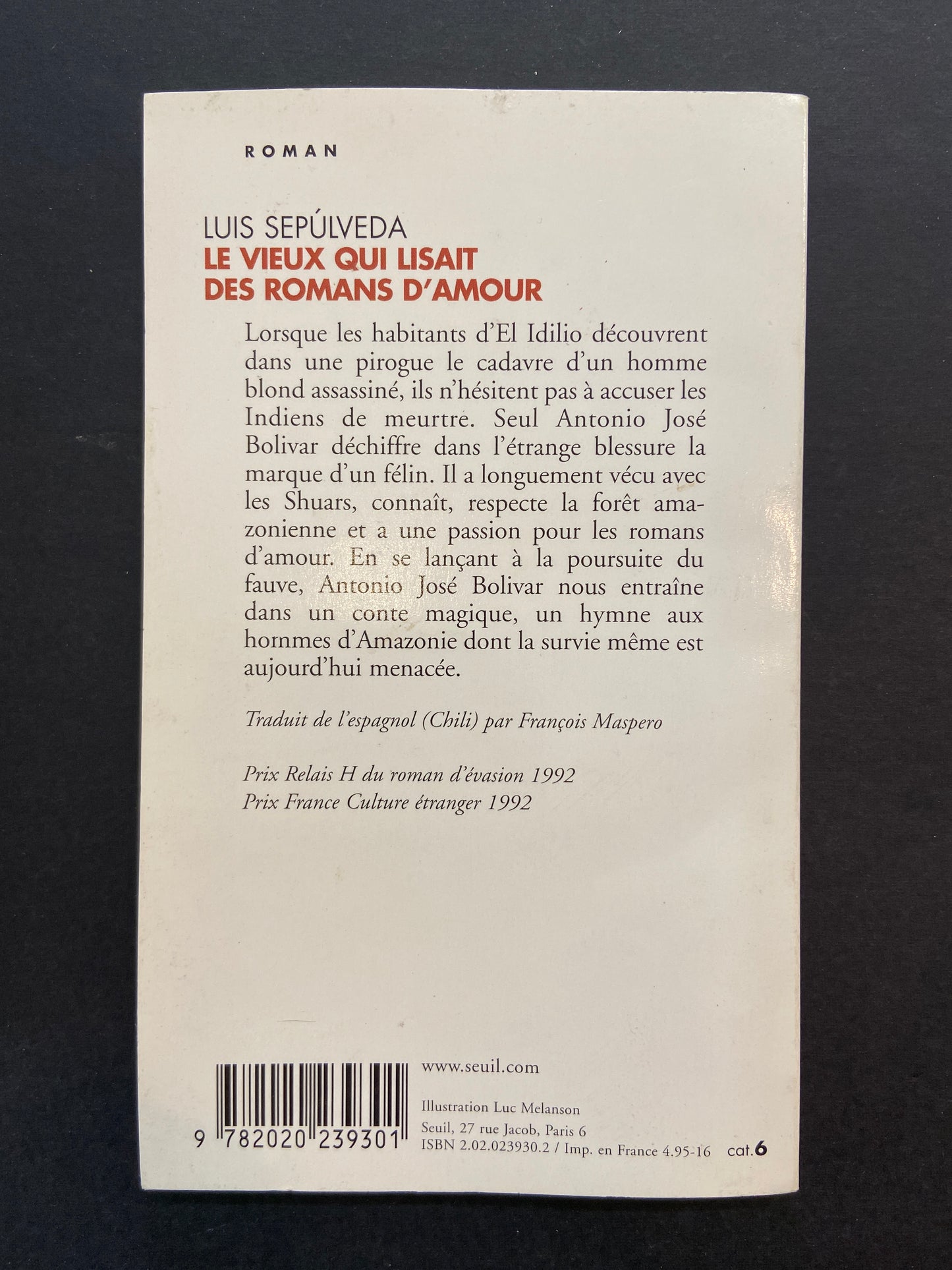 LE VIEUX QUI LISAIT DES ROMANS D'AMOUR.