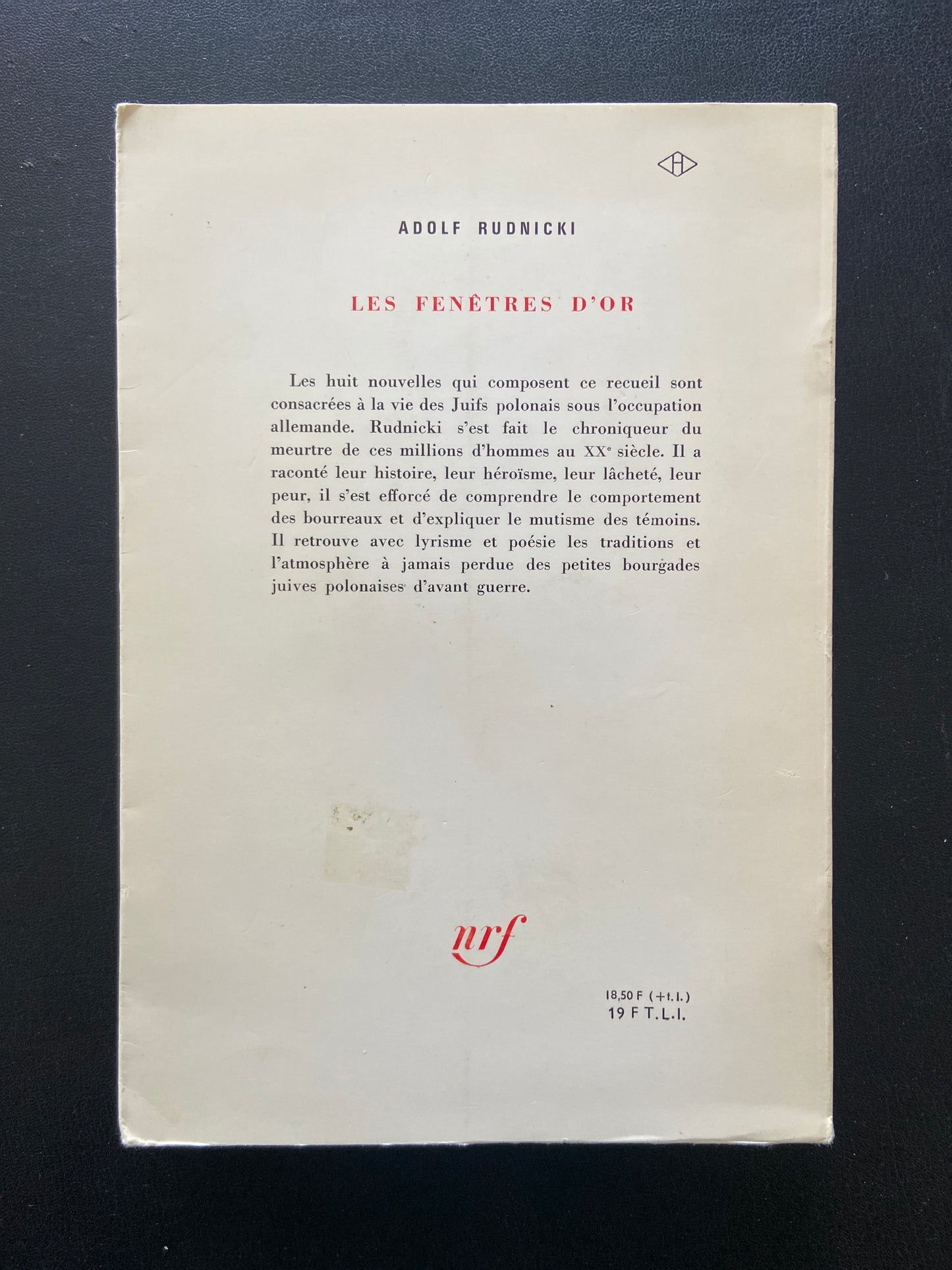 LES FENÊTRES D'OR ET AUTRES RÉCITS