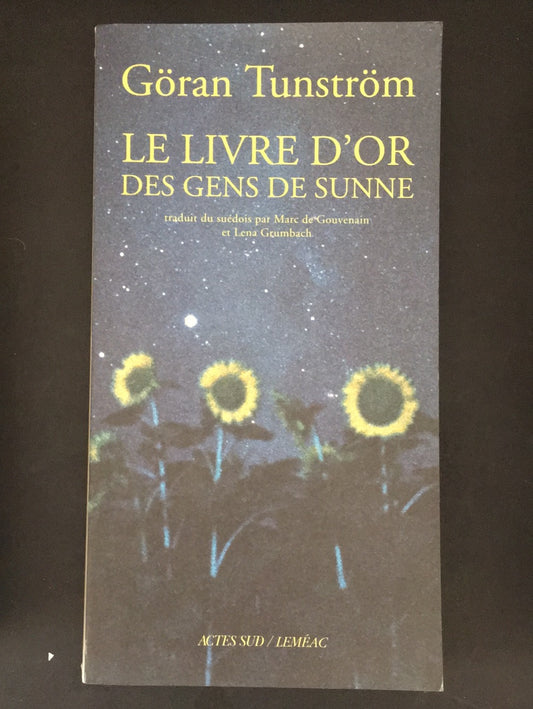 LE LIVRE D'OR DES GENS DE SUNNE