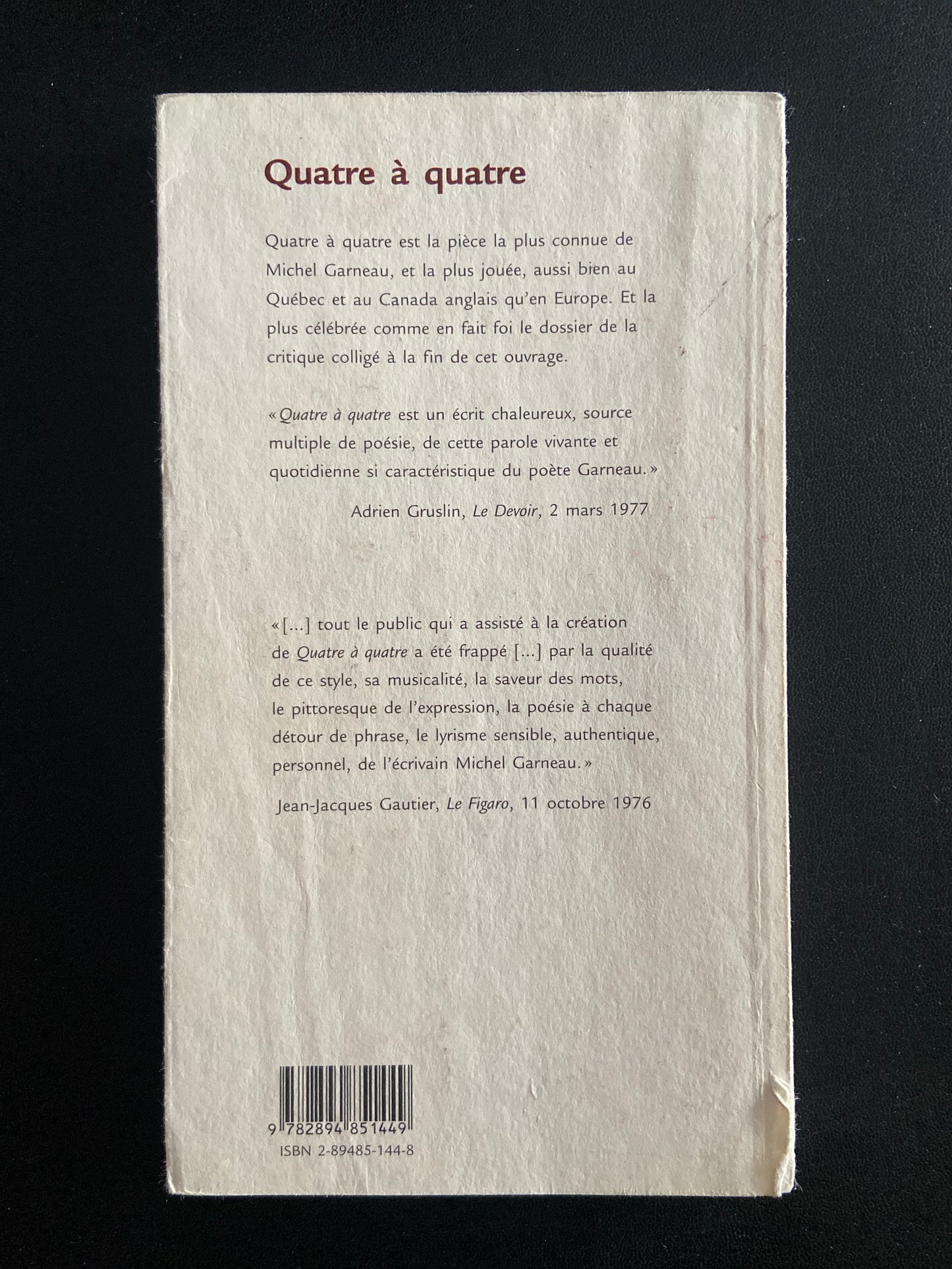 QUATRE À QUATRE