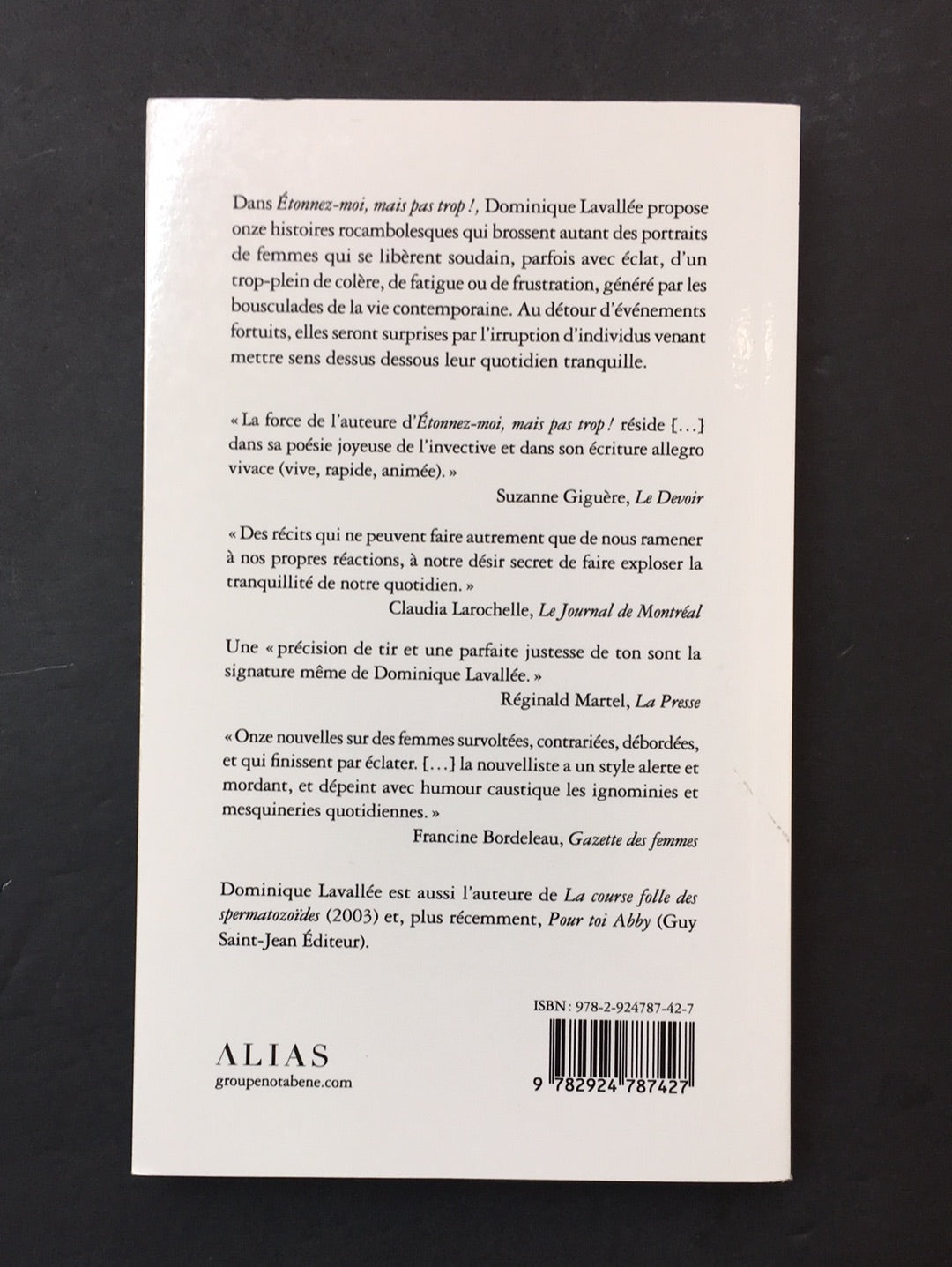 ÉTONNEZ-MOI MAS PAS TROP!