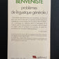 PROBLÈMES DE LINGUISTIQUE GÉNÉRALE - T.01
