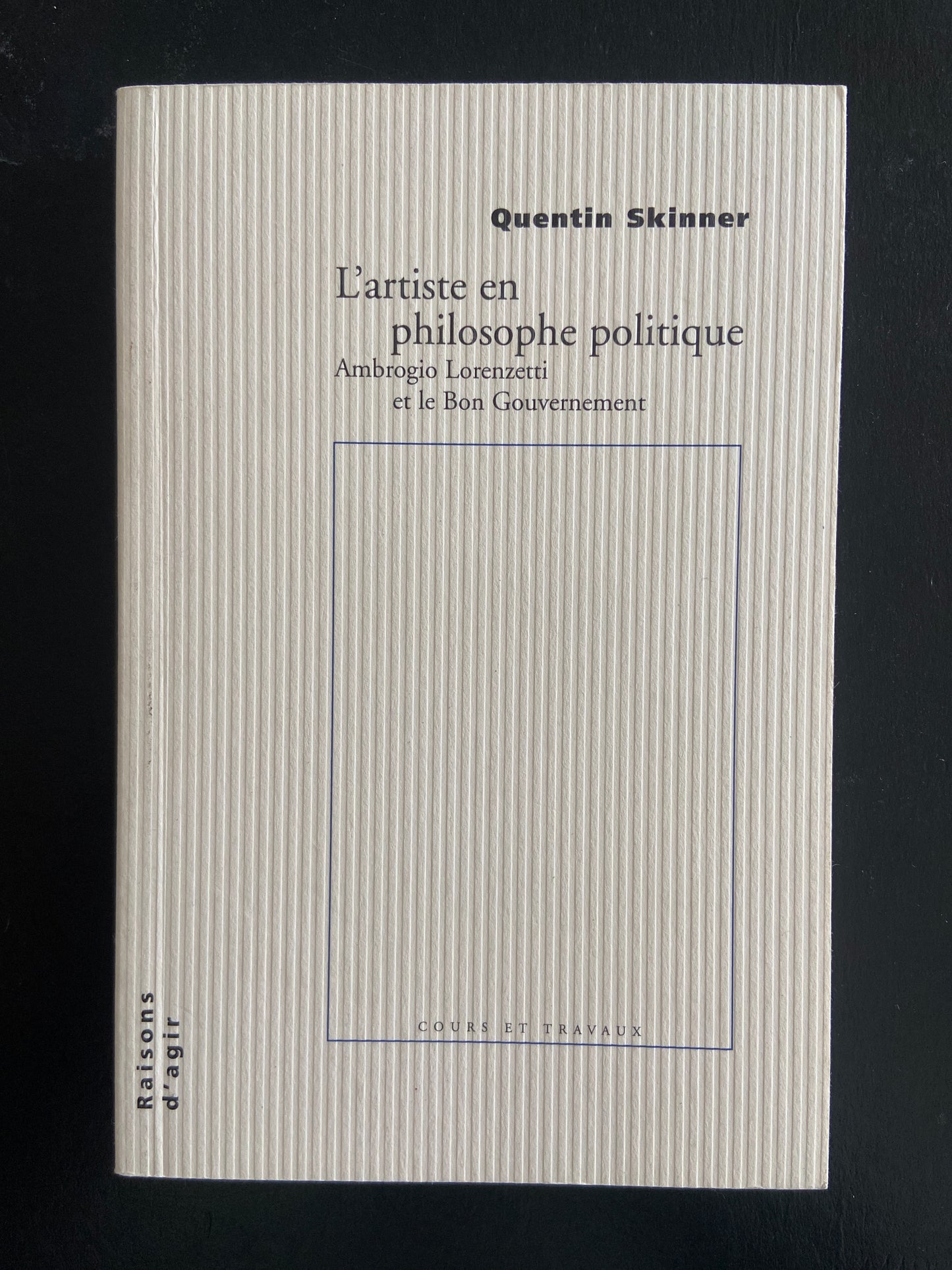 L'ARTISTE EN PHILOSOPHIE POLITIQUE