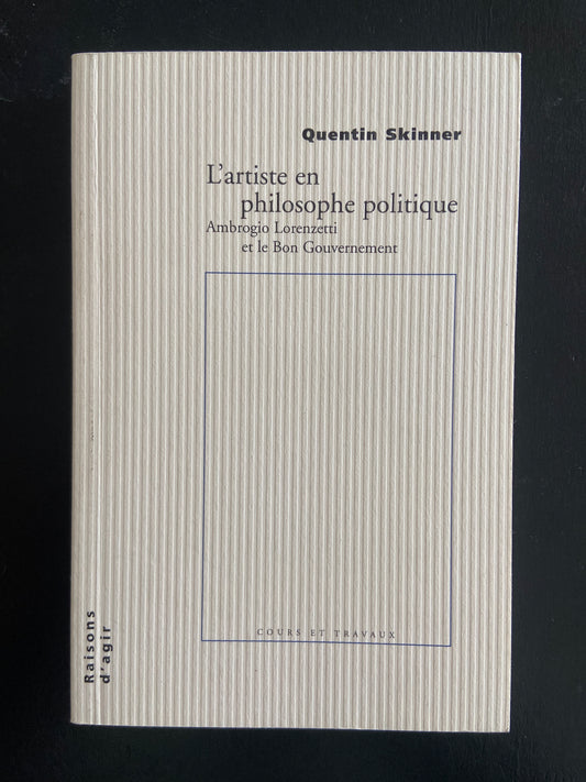 L'ARTISTE EN PHILOSOPHIE POLITIQUE