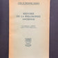HISTOIRE DE LA PHILOSOPHIE ANCIENNE