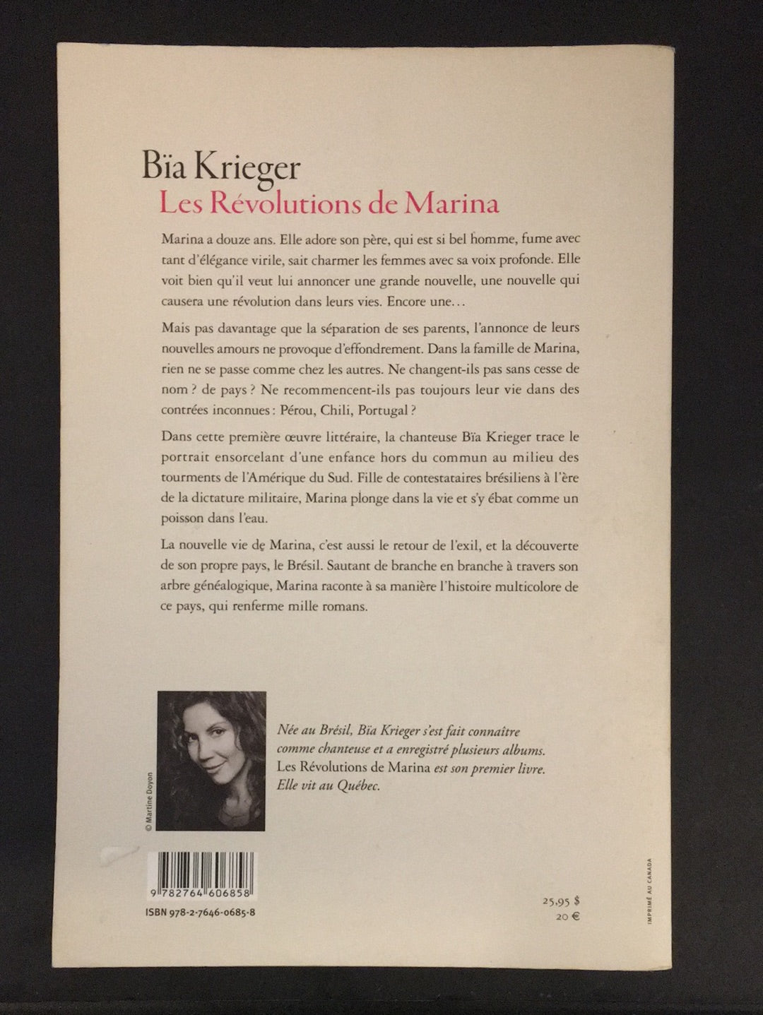 LES RÉVOLUTIONS DE MARINA